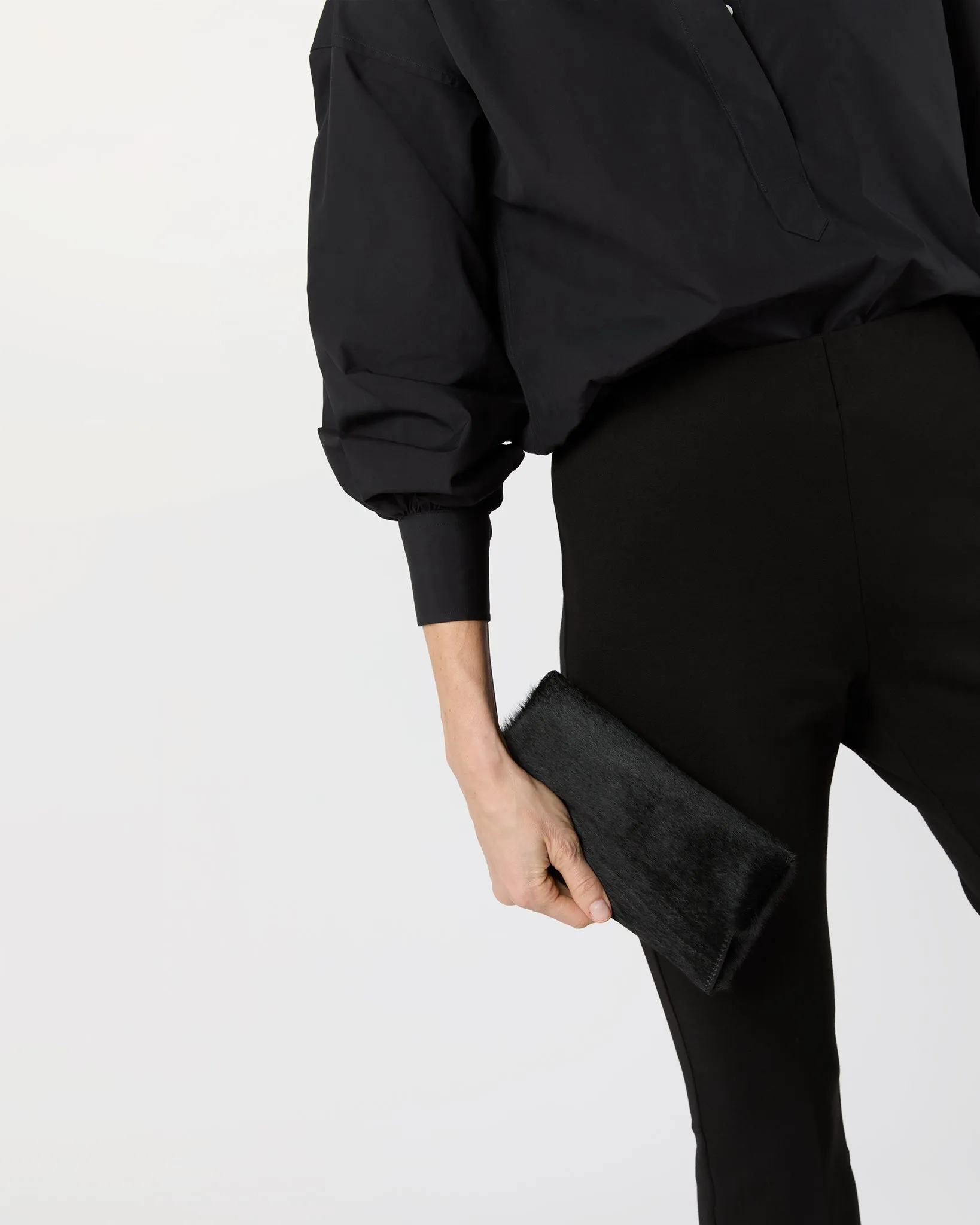 Paige Clutch in Black Calf Hair sold by Mashburn product image thumbnail 2