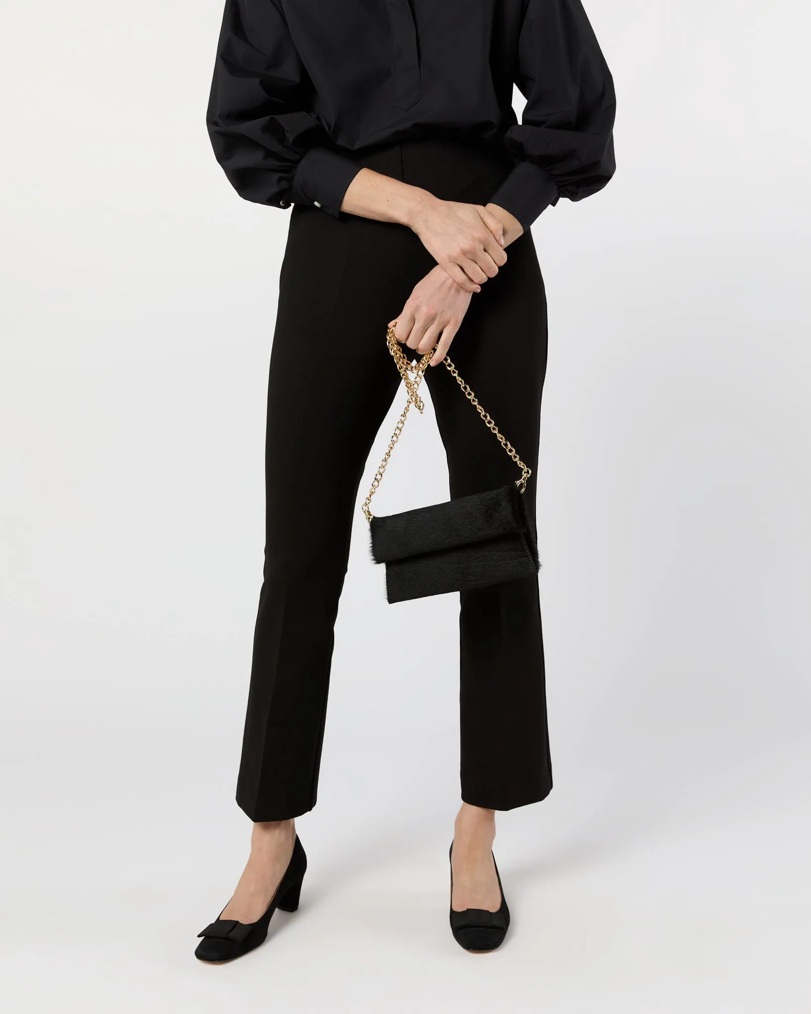 Paige Clutch in Black Calf Hair sold by Mashburn product image thumbnail 3