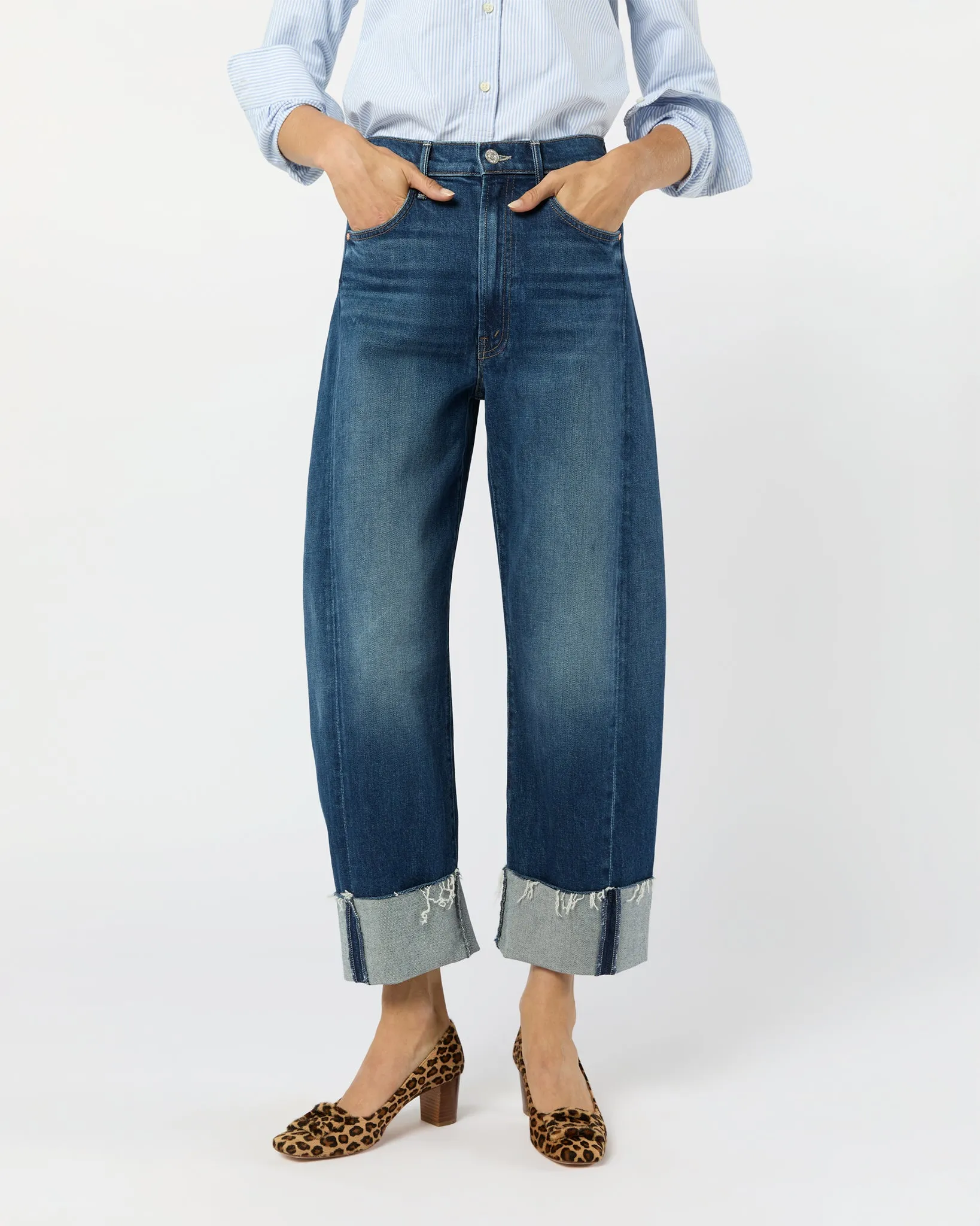 The Half-Pipe Ankle Cuff Fray Jean in Perfectly Imperfect sold by Mashburn product image thumbnail 2