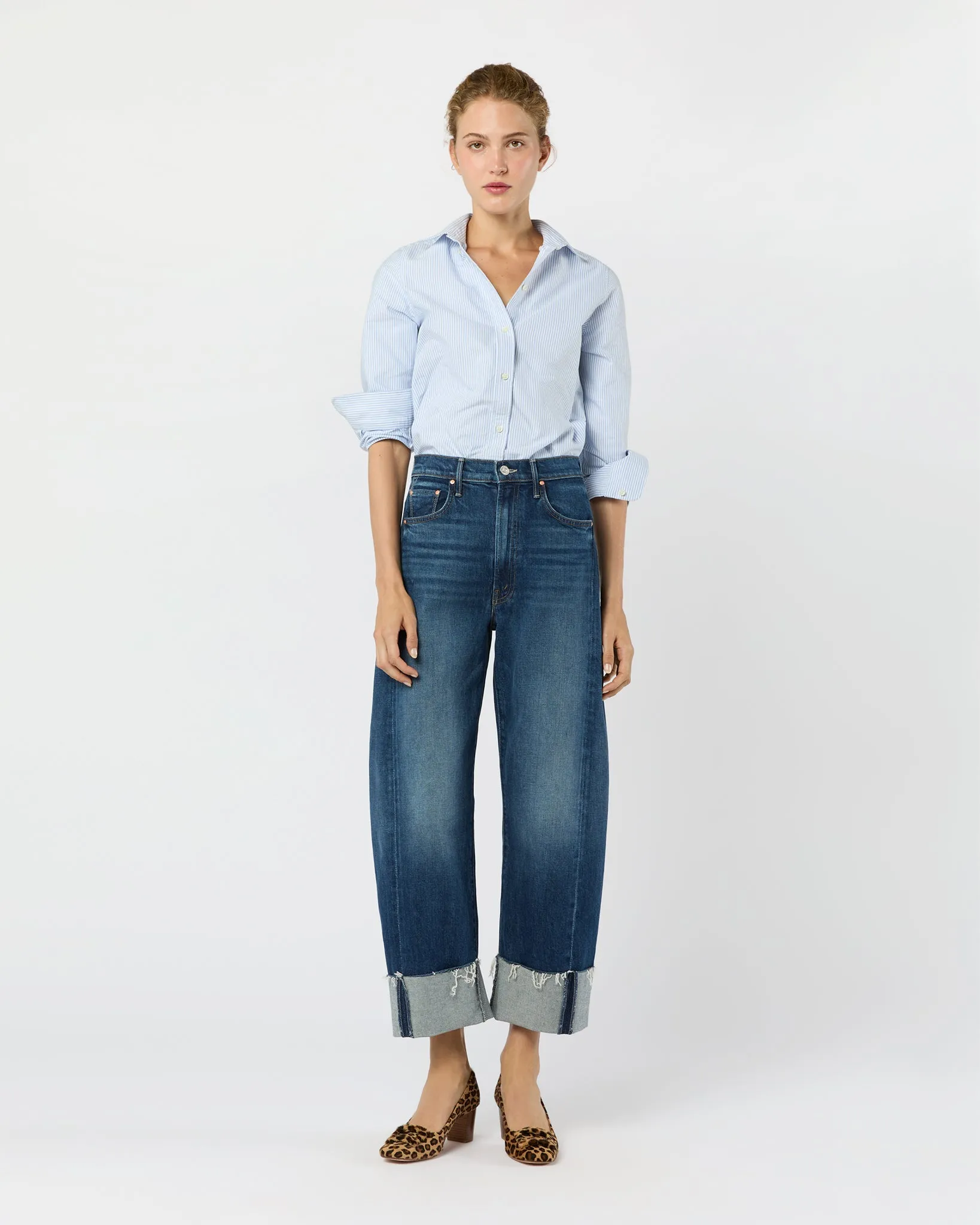 The Half-Pipe Ankle Cuff Fray Jean in Perfectly Imperfect sold by Mashburn product image thumbnail 3