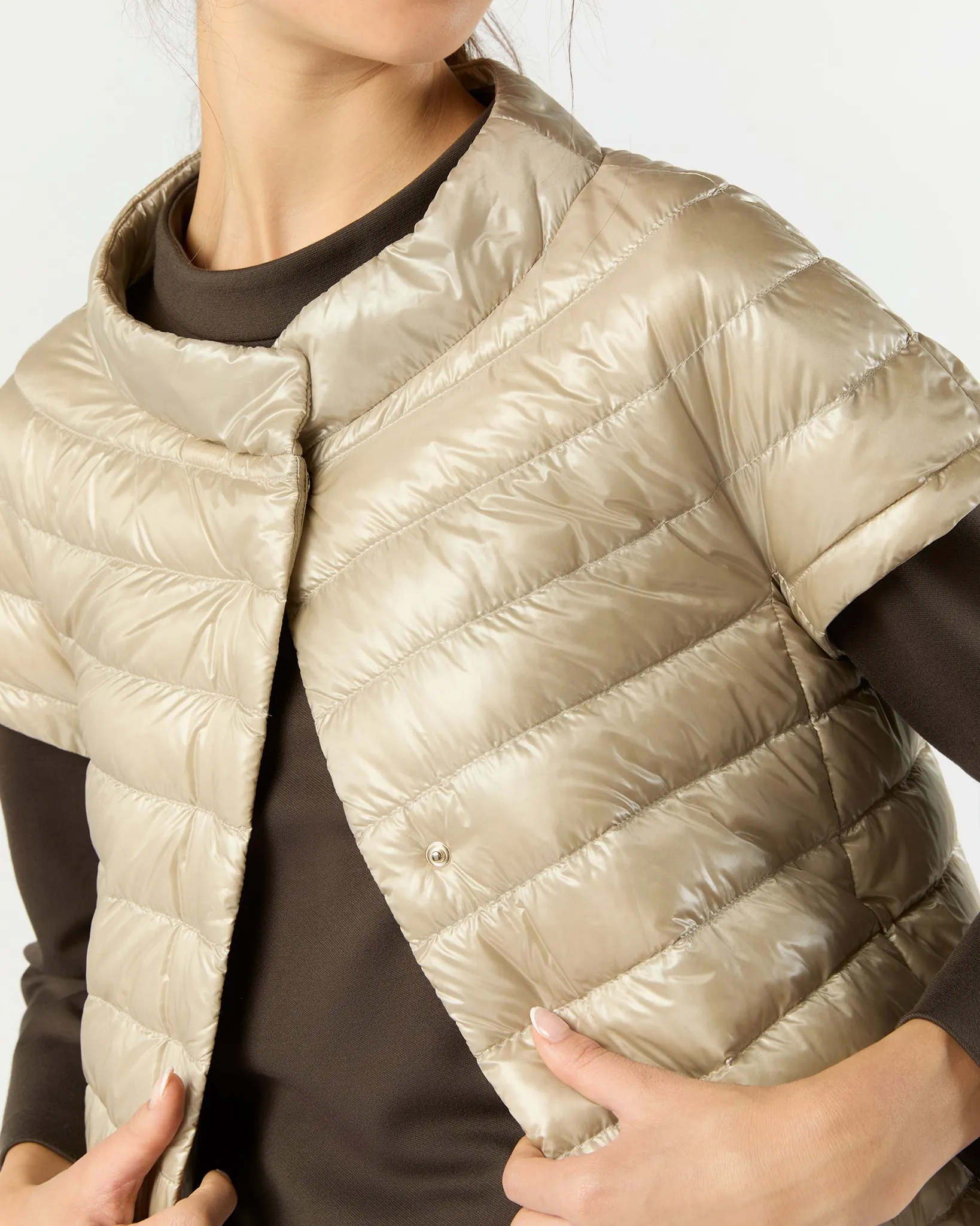 Emilia Cap-Sleeve Jacket in Champagne sold by Mashburn product image thumbnail 2