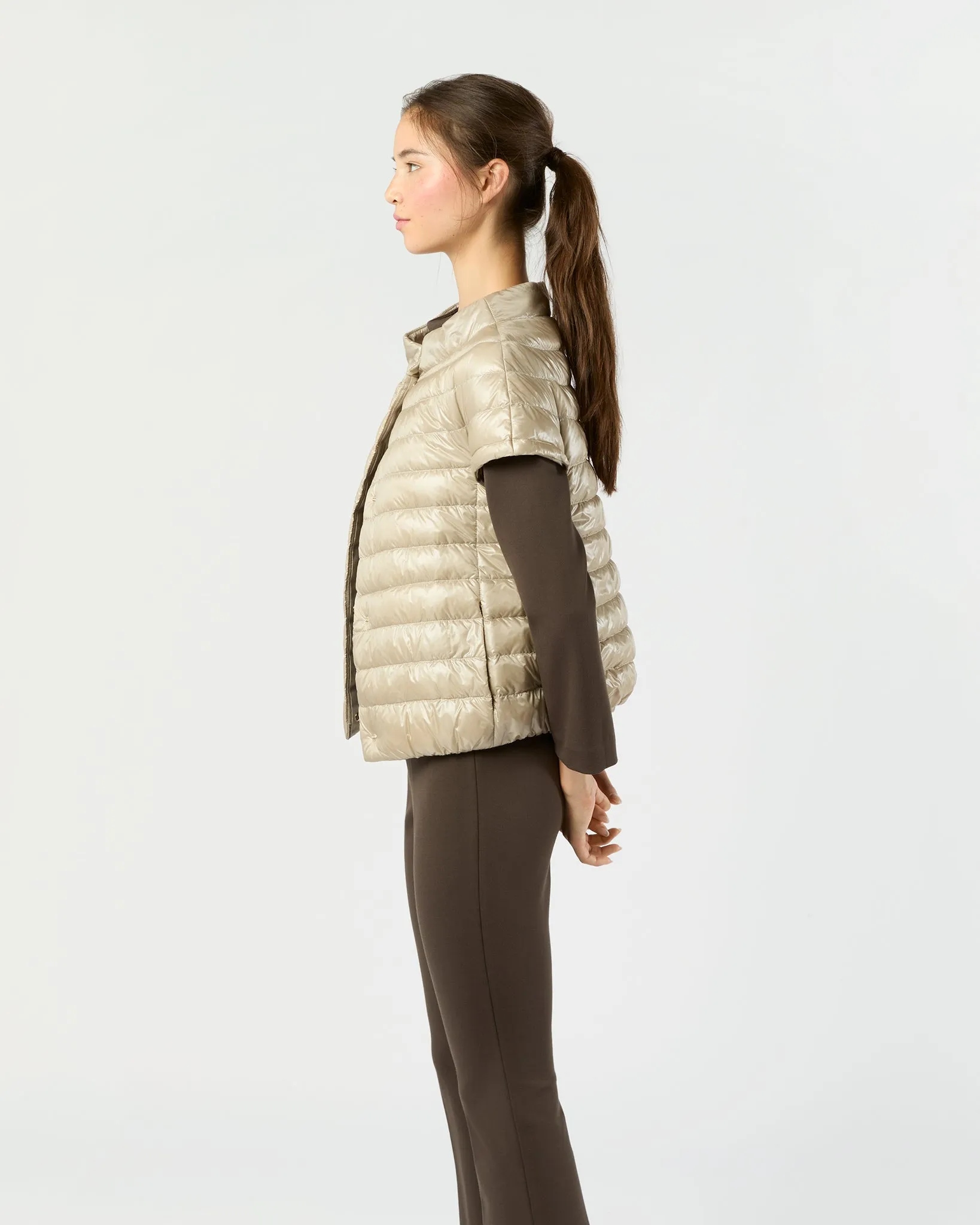 Emilia Cap-Sleeve Jacket in Champagne sold by Mashburn product image thumbnail 5