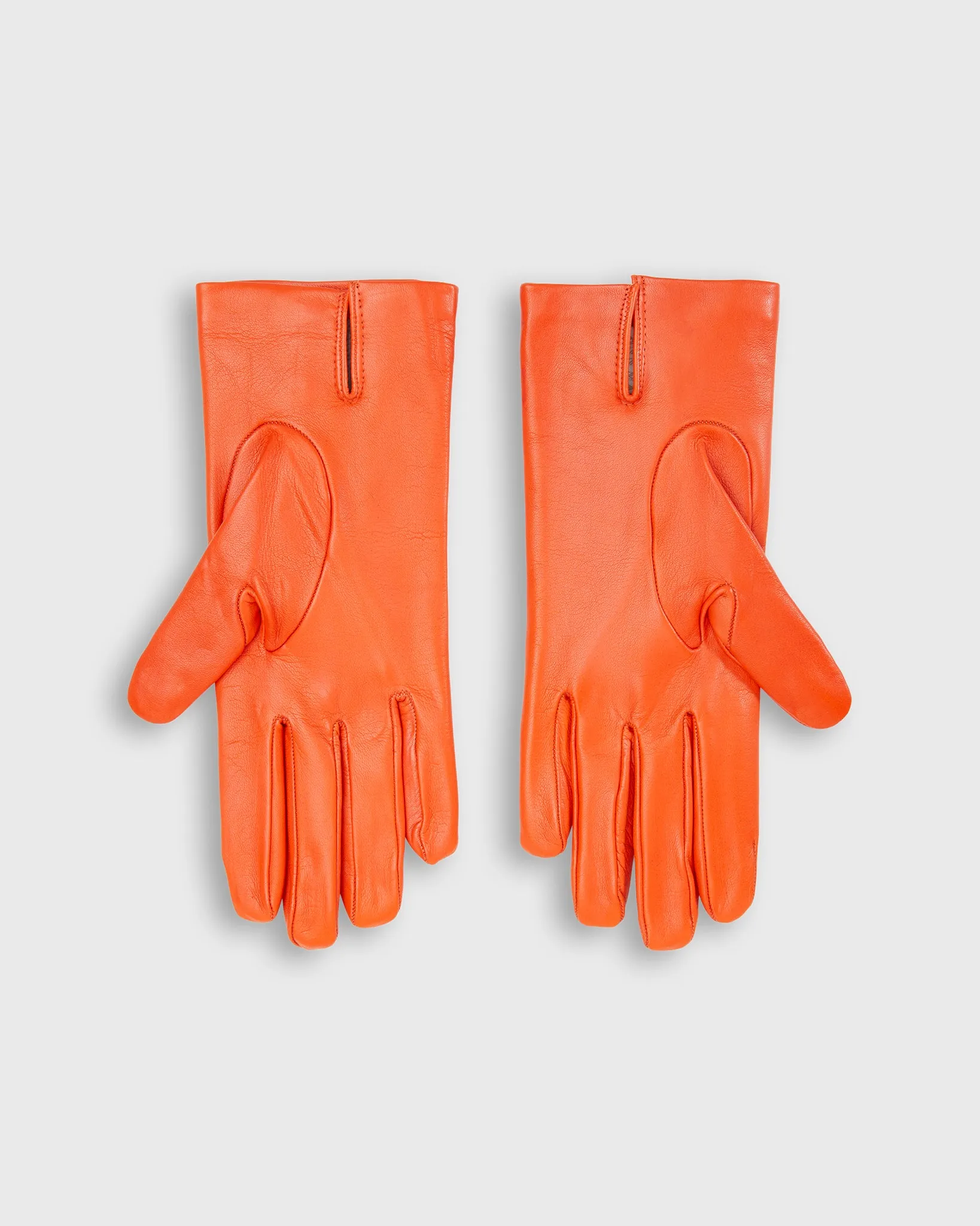 Cashmere-Lined Gloves in Orange Leather sold by Mashburn product image thumbnail 2