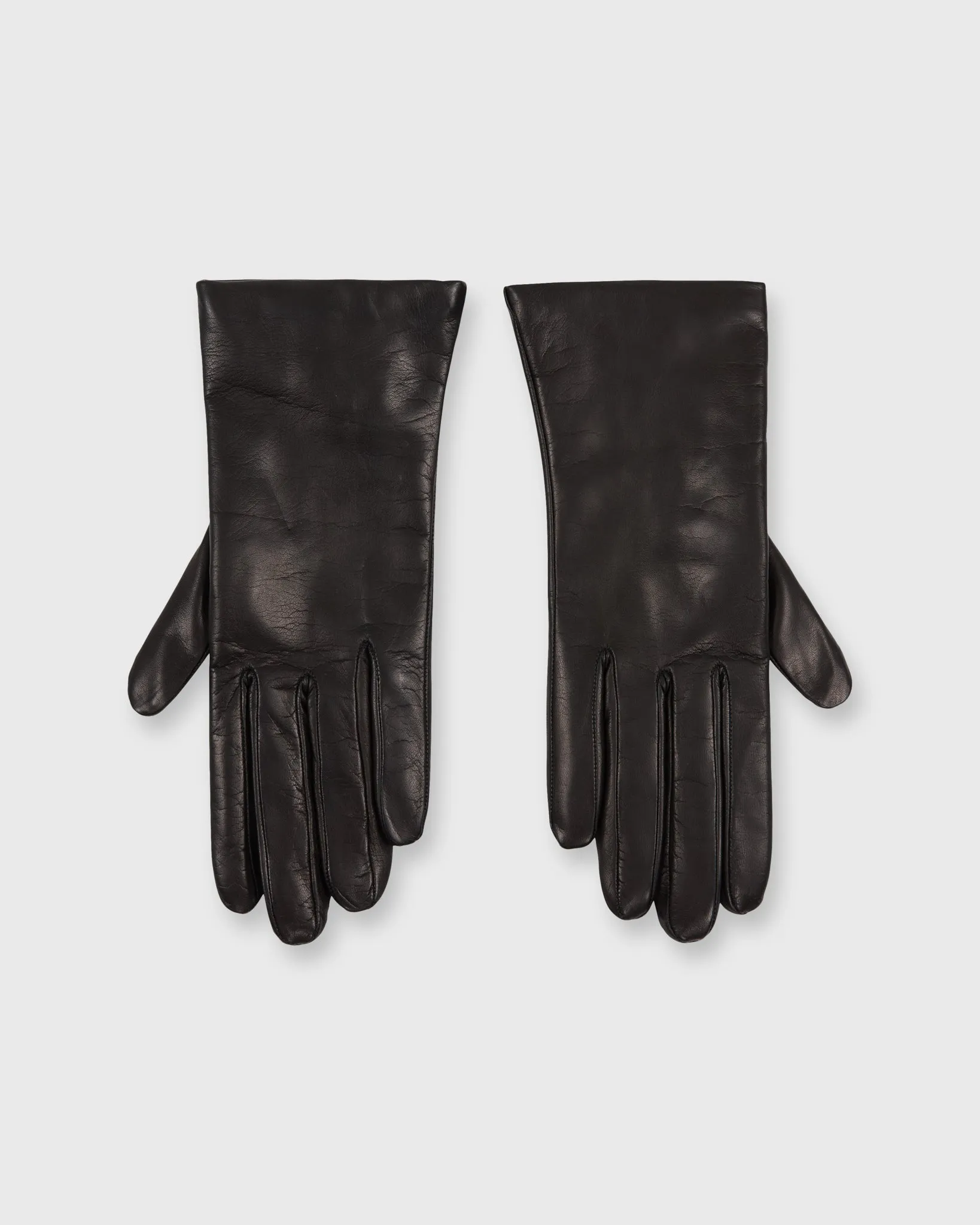 Cashmere-Lined Gloves in Black Nappa Leather sold by Mashburn