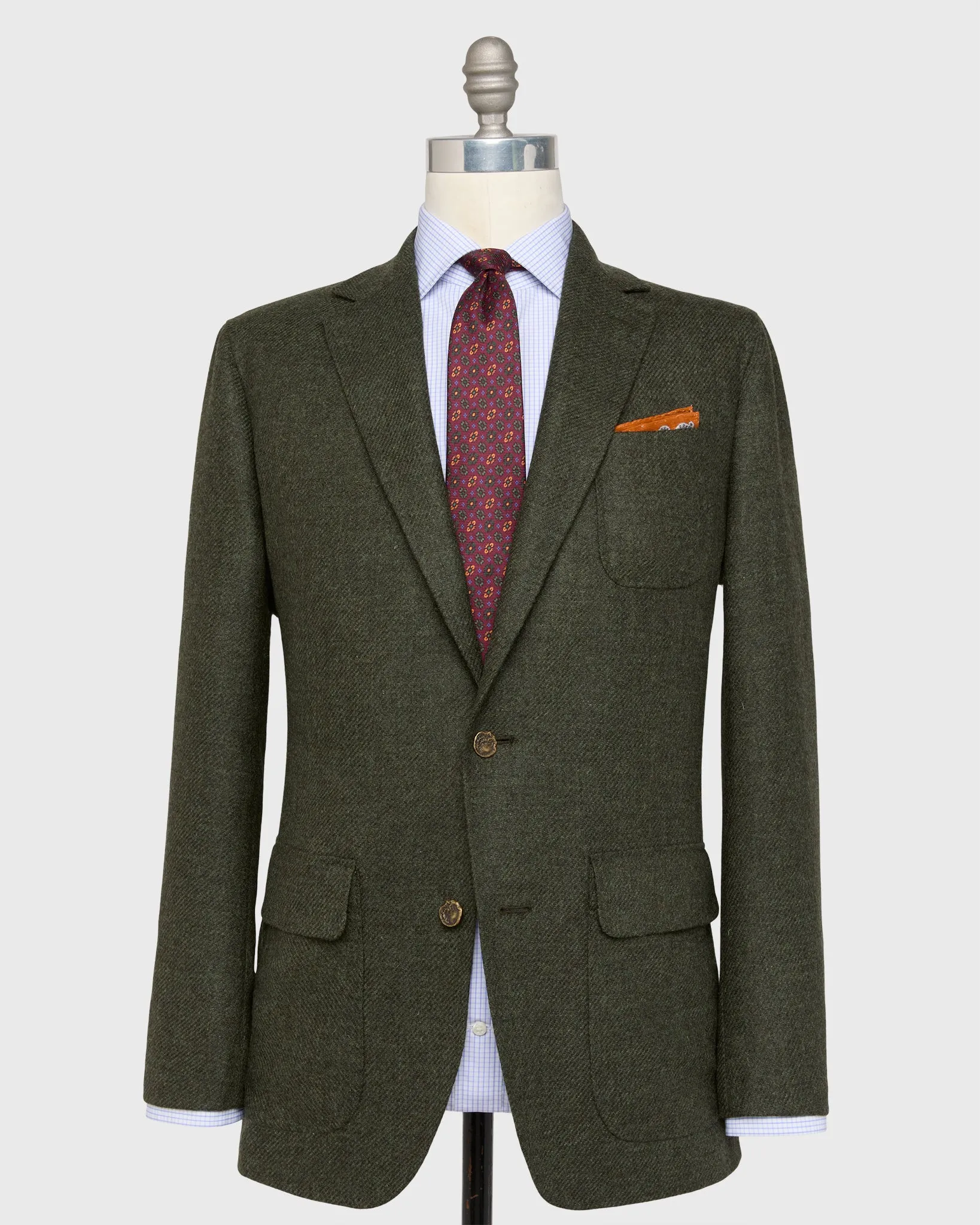 Ghost Blazer in Loden Tweed sold by Mashburn