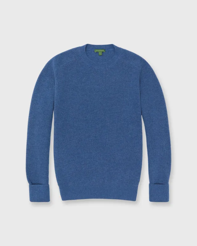 Thermal-Stitch Crewneck Sweater in Baltic Cashmere sold by Mashburn
