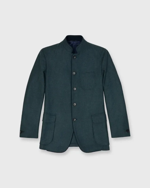 Tyrolean Jacket in Sea Moss Wool Twill sold by Mashburn