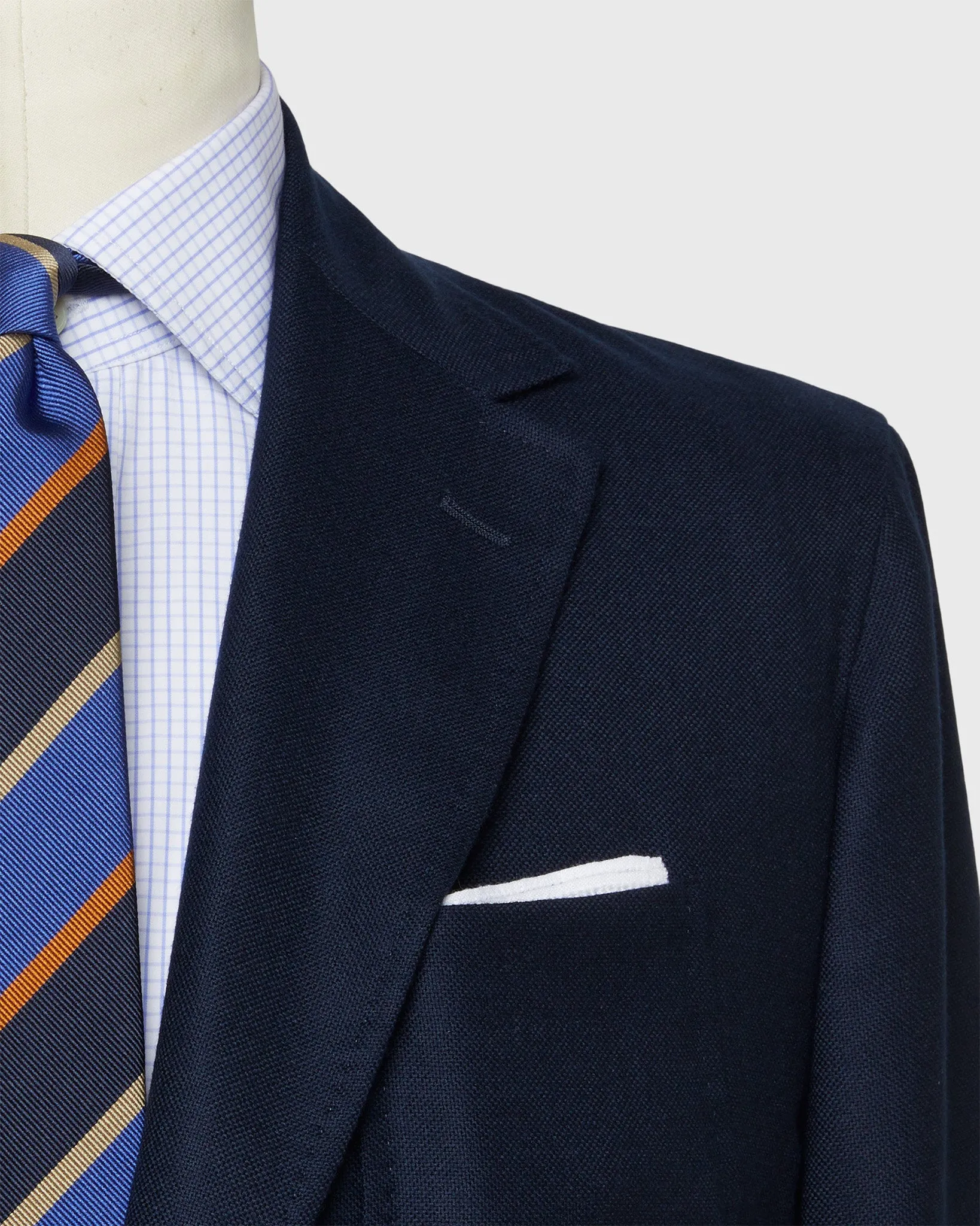 Ghost Blazer in Navy Cashmere Hopsack sold by Mashburn product image thumbnail 2