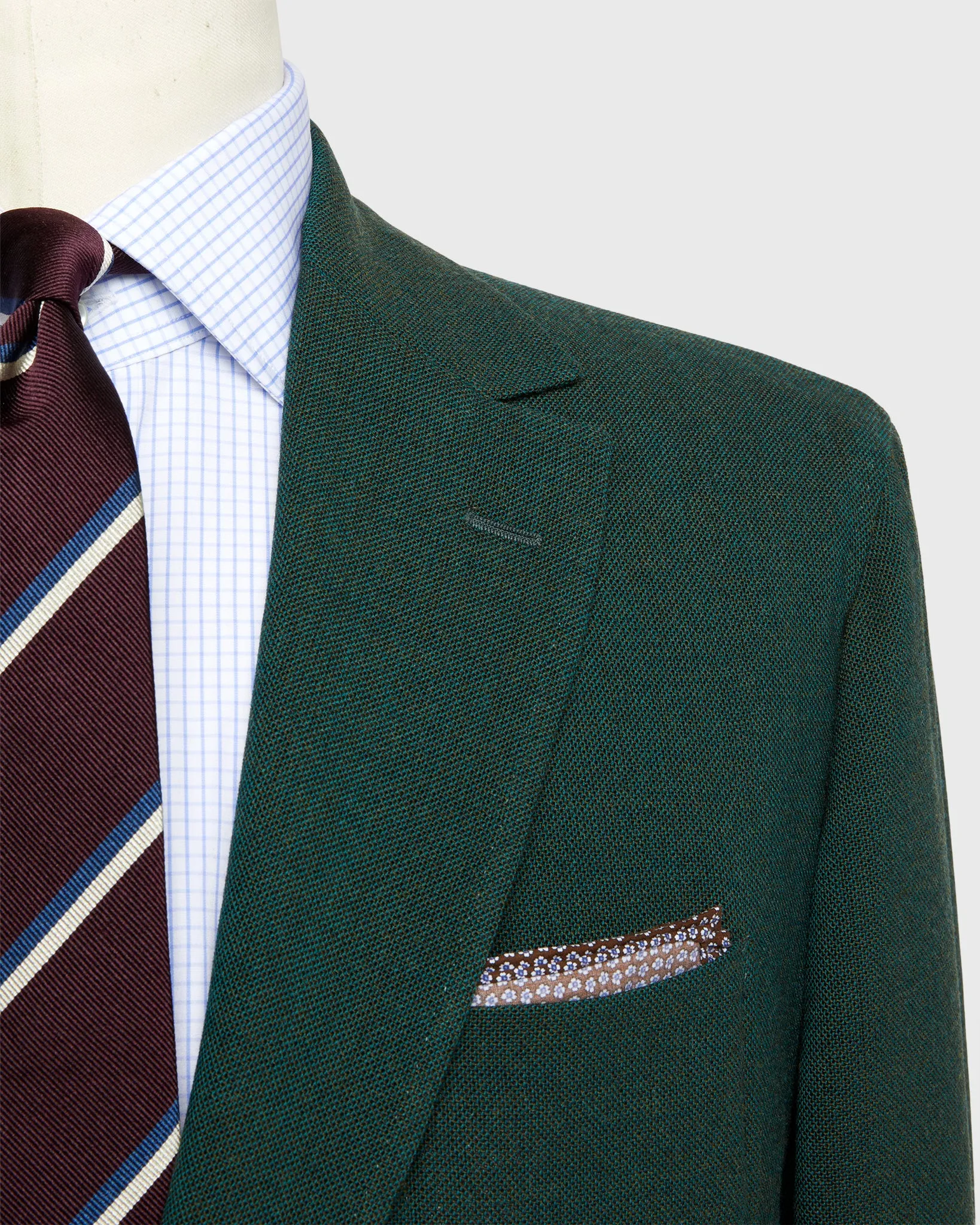 Ghost Blazer in Forest Wool Hopsack sold by Mashburn product image thumbnail 2
