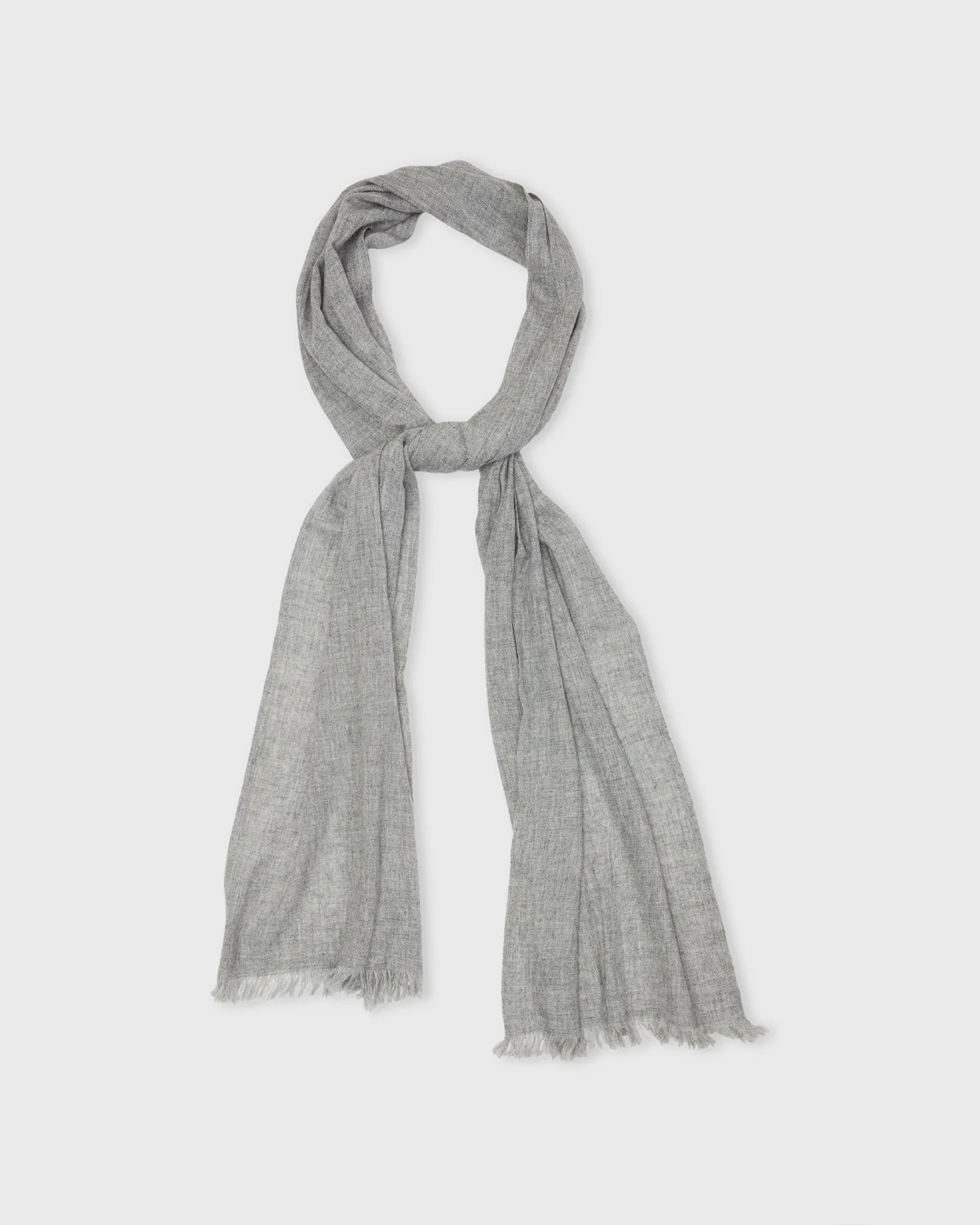 Cashmere Gauze Scarf in Heather Grey sold by Mashburn product image thumbnail 2