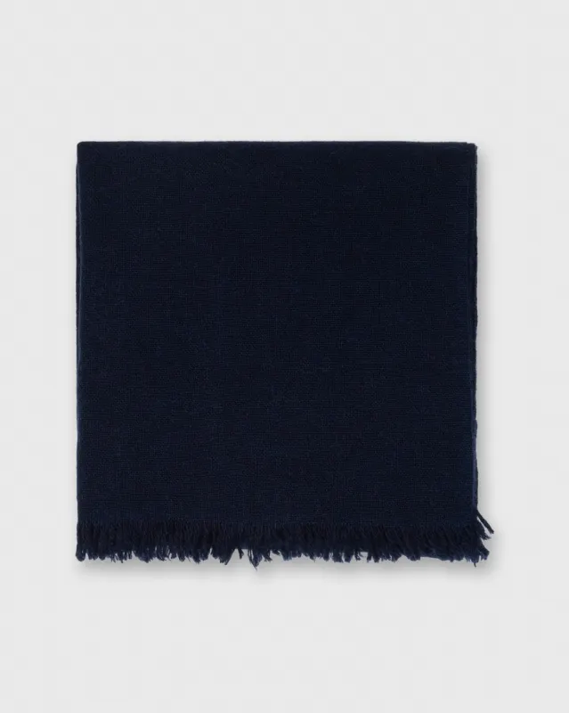 Cashmere Gauze Scarf in Navy sold by Mashburn