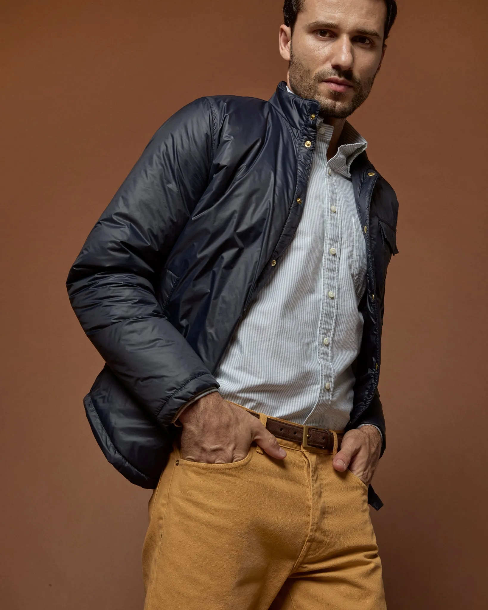 Cashpad Traveler's Jacket in Navy Nylon sold by Mashburn product image thumbnail 5