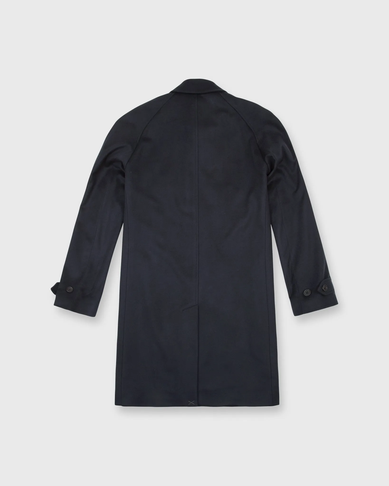 Tailored Traveler's Trench in Navy Wool/Cashmere Flannel sold by Mashburn product image thumbnail 2