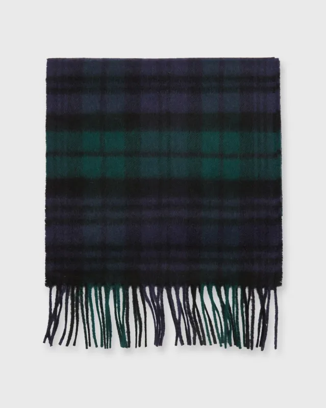 Cashmere Scarf in Blackwatch sold by Mashburn