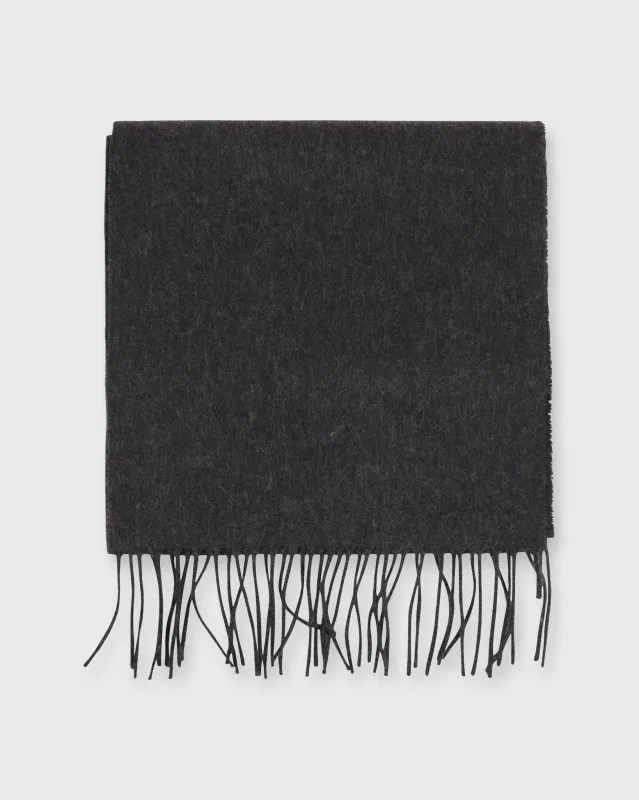 Cashmere Scarf in Charcoal sold by Mashburn
