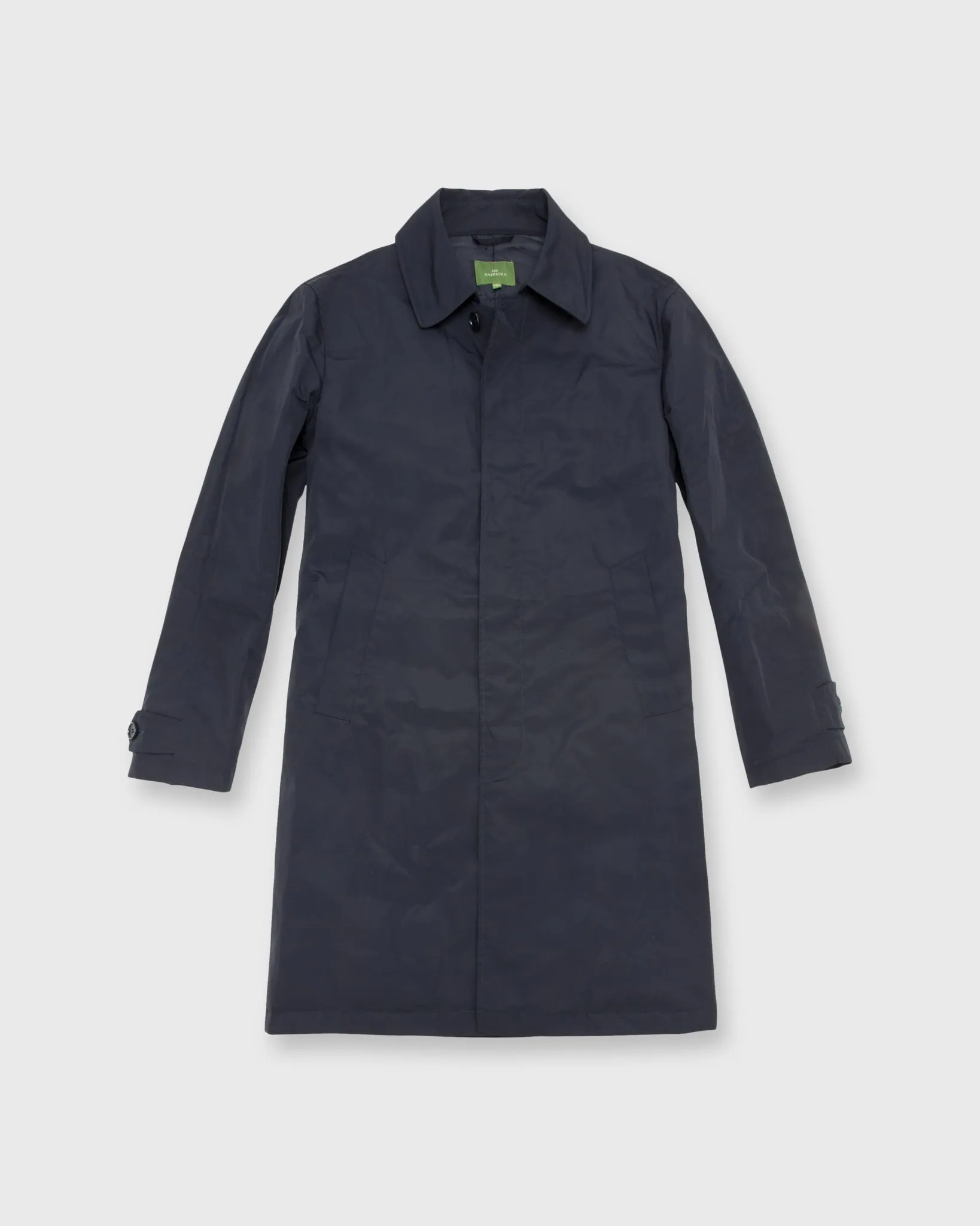 Cashball Traveler's Trench in Navy Nylon sold by Mashburn