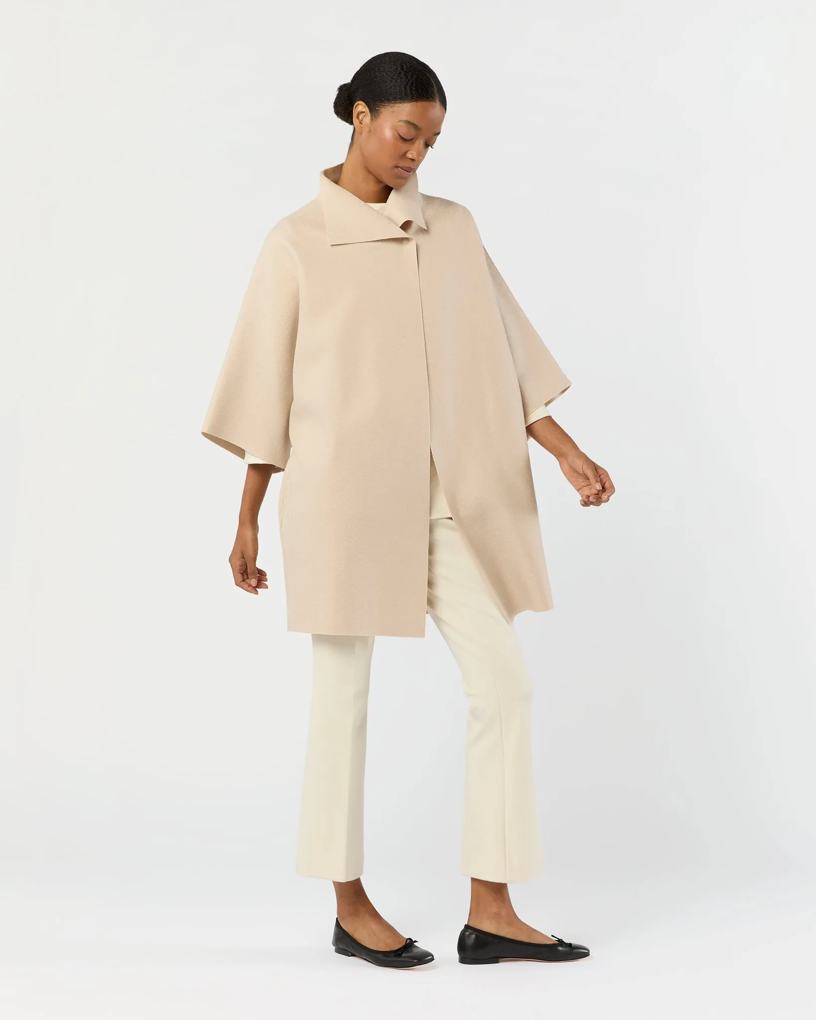 Kimono Coat in Almond sold by Mashburn product image thumbnail 3