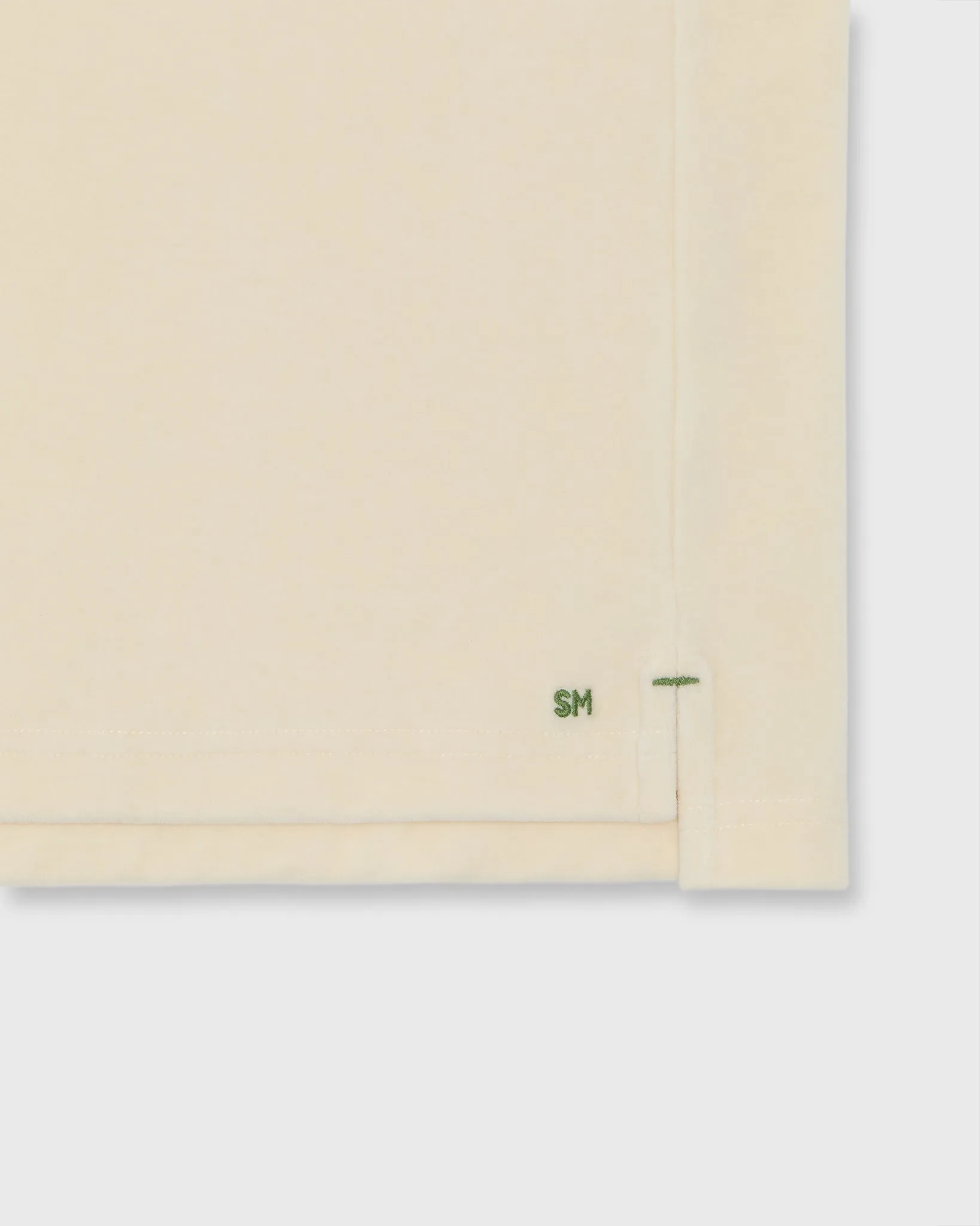 Long-Sleeved Polo in Bone Velour sold by Mashburn product image thumbnail 3