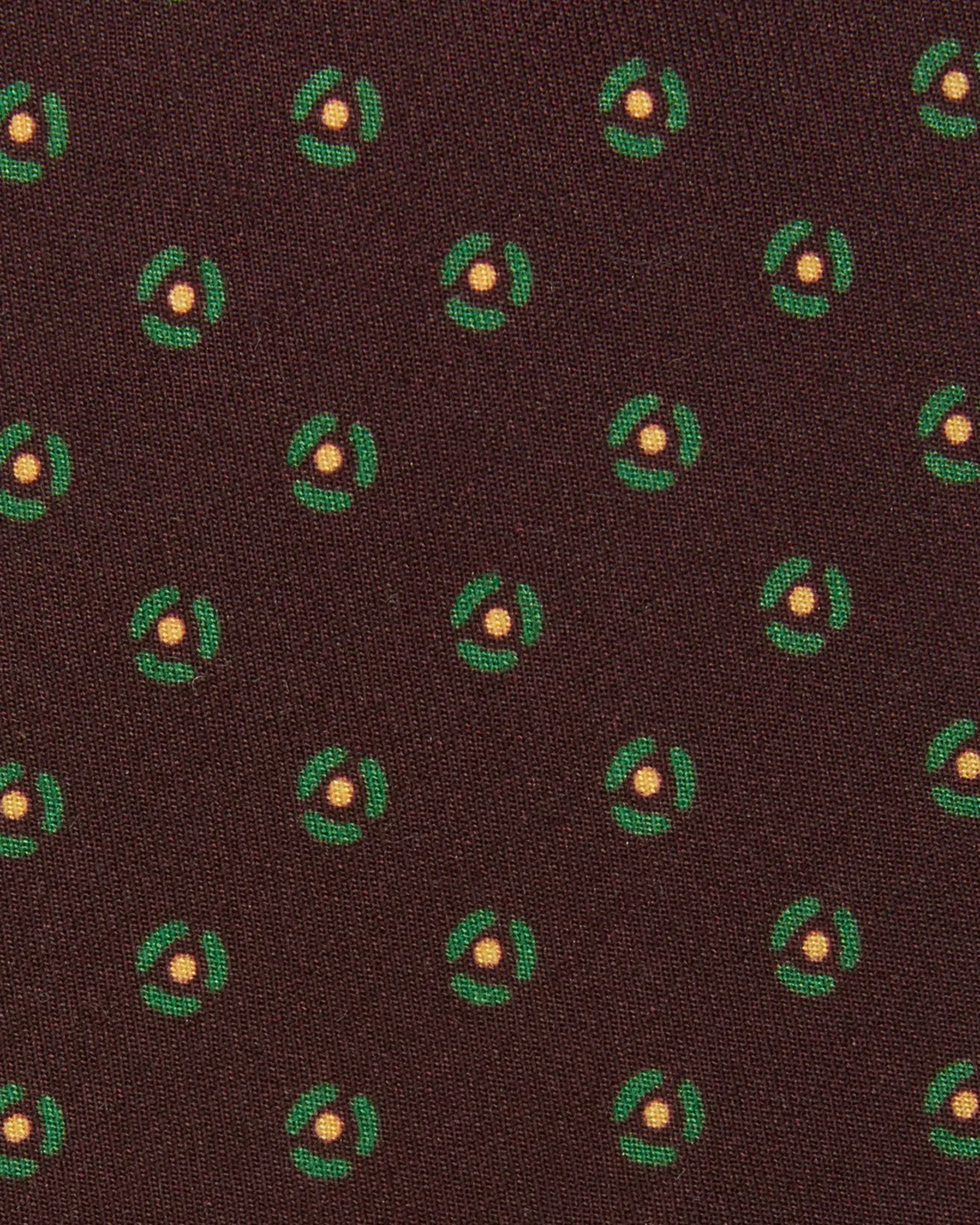 Silk Print Tie in Oxblood/Forest Foulard sold by Mashburn product image thumbnail 2