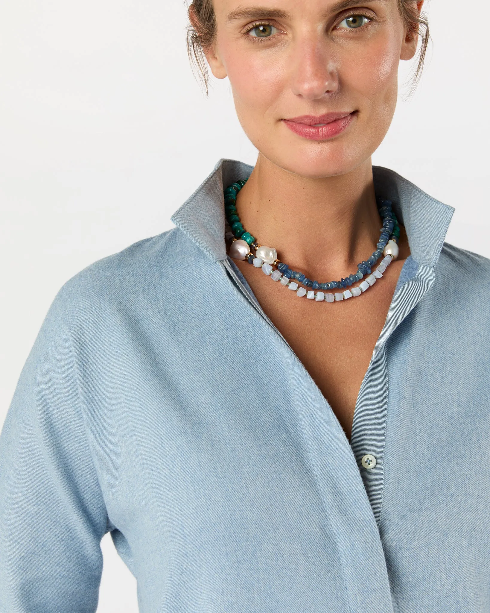 Cabana Necklace in Peacock sold by Mashburn product image thumbnail 3