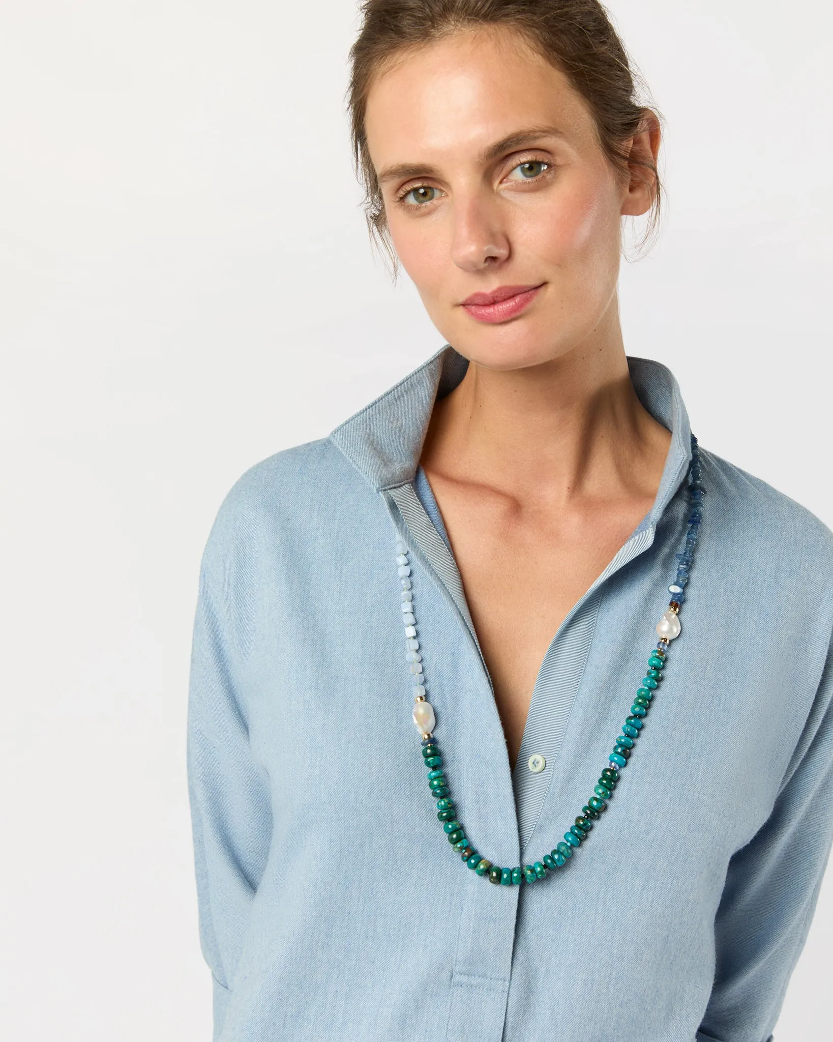 Cabana Necklace in Peacock sold by Mashburn product image thumbnail 2