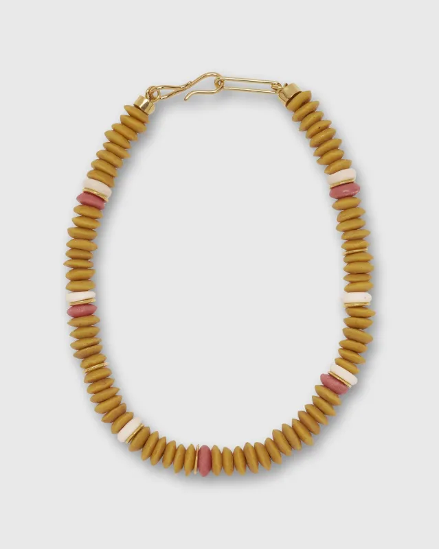Laguna Necklace in Mustard sold by Mashburn
