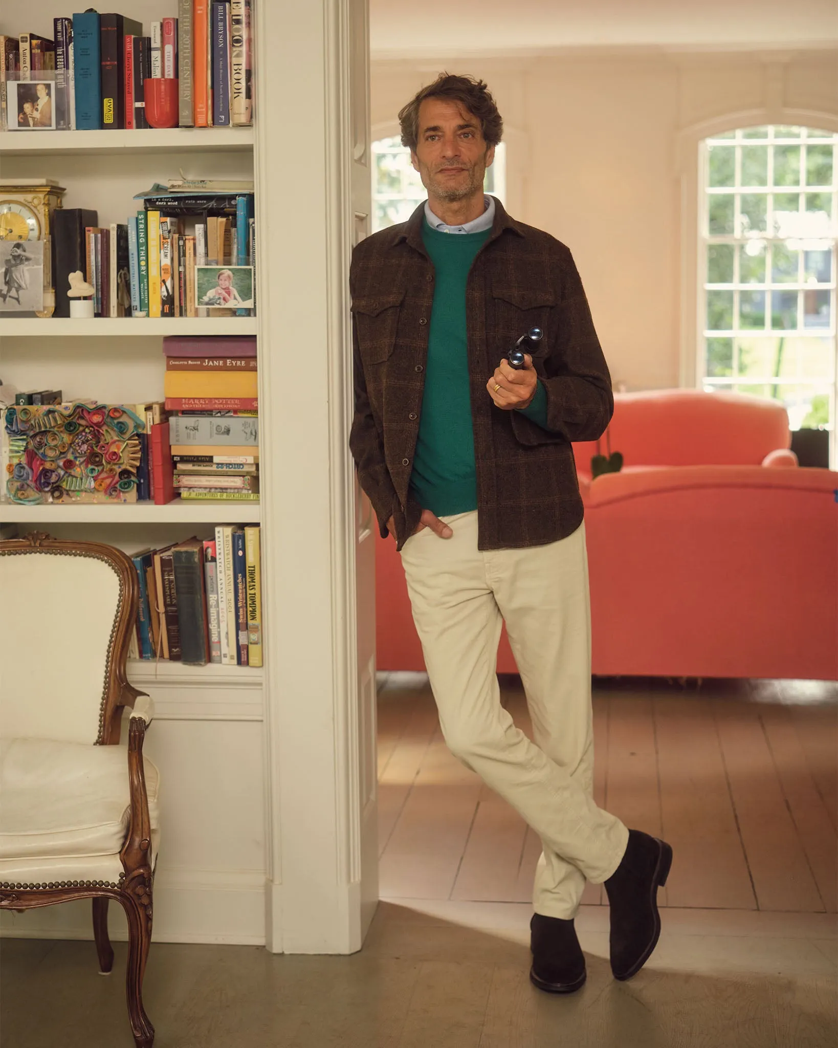 Classic Crewneck Sweater in Botanical Cashmere sold by Mashburn product image thumbnail 2