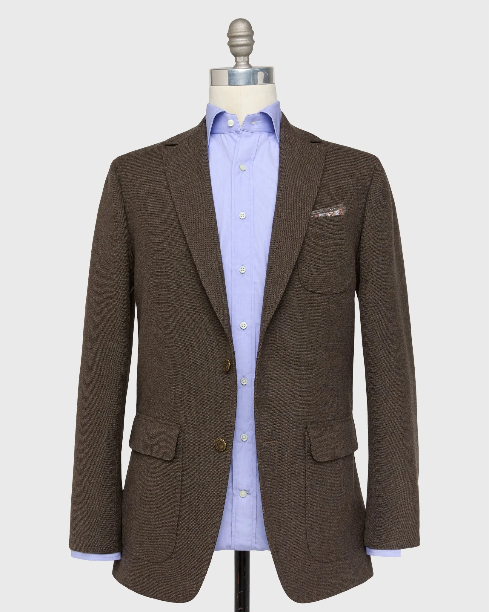 Ghost Blazer in Char Brown Country Cloth sold by Mashburn product image thumbnail 3