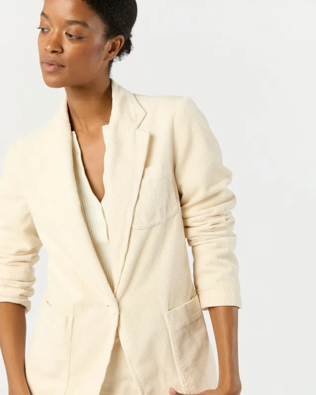 Single Breasted Jacket in Natural sold by Mashburn