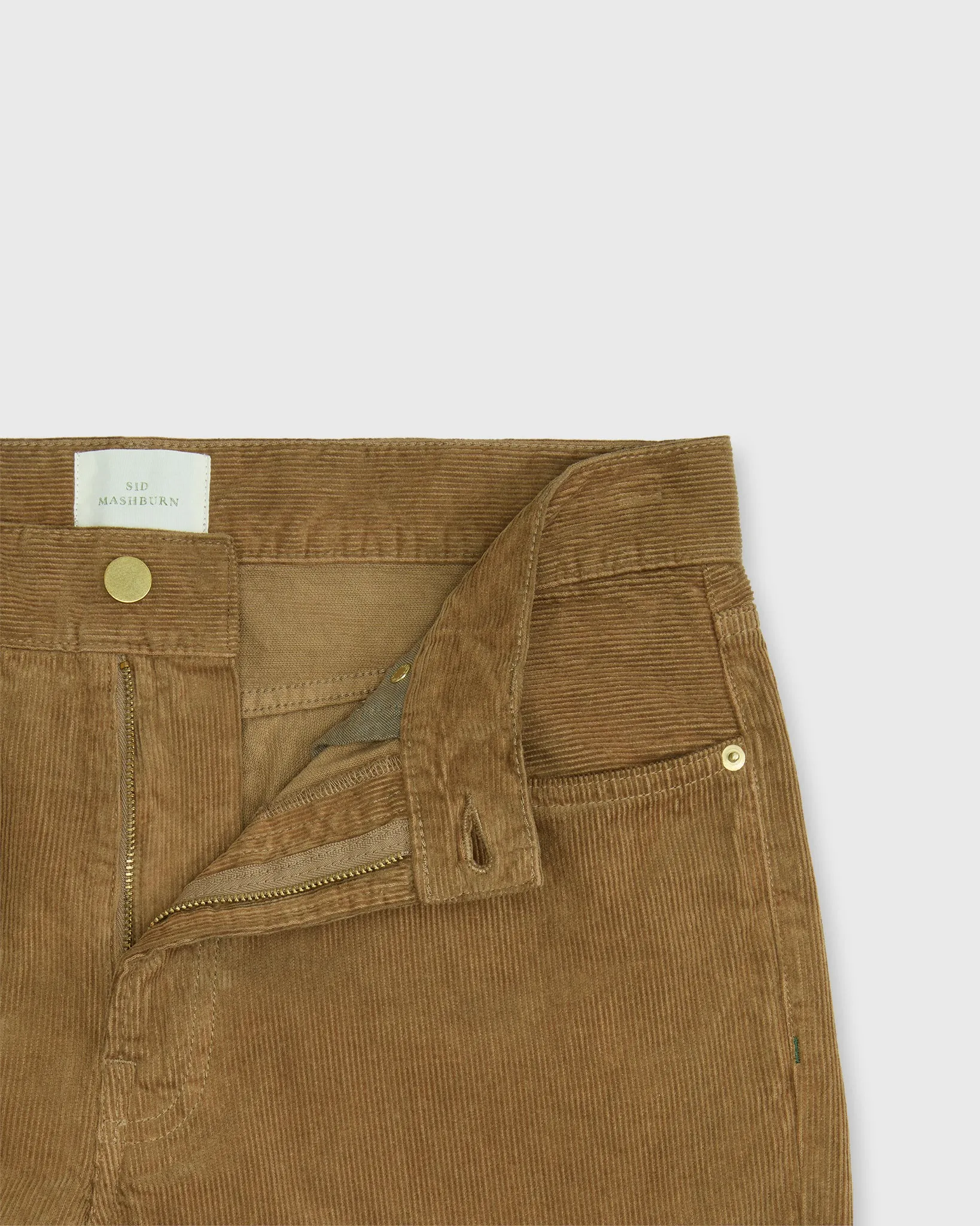 Slim Straight 5-Pocket Pant in Snuff Garment-Dyed Corduroy sold by Mashburn product image thumbnail 3