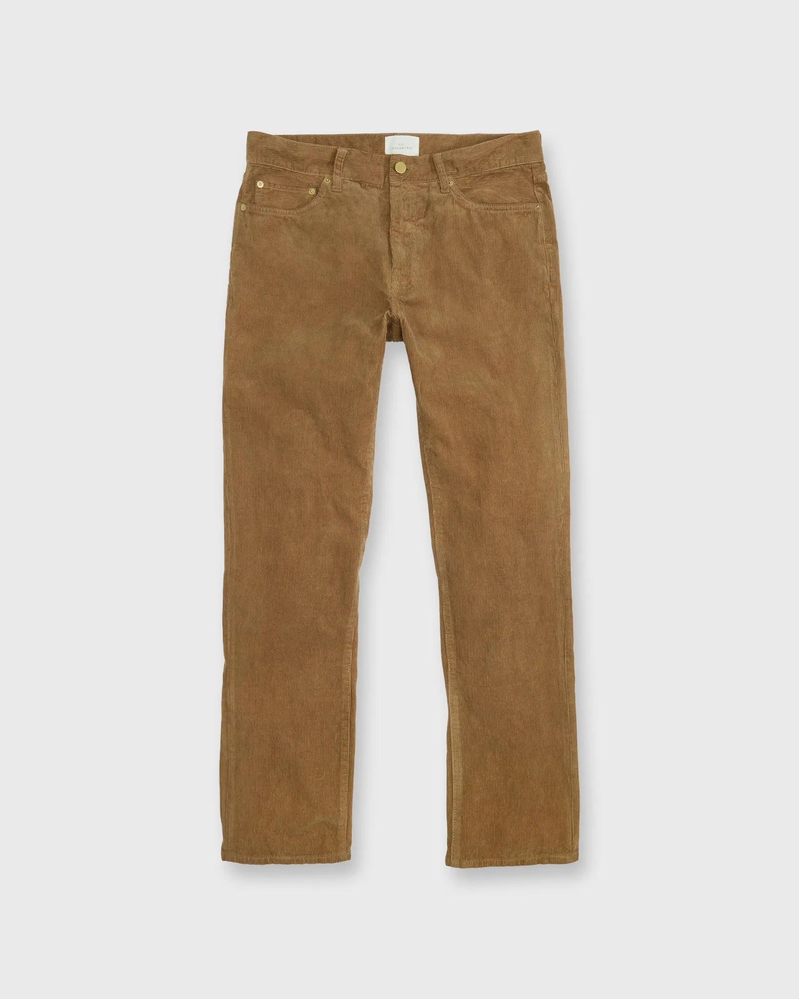 Slim Straight 5-Pocket Pant in Snuff Garment-Dyed Corduroy sold by Mashburn product image thumbnail 2