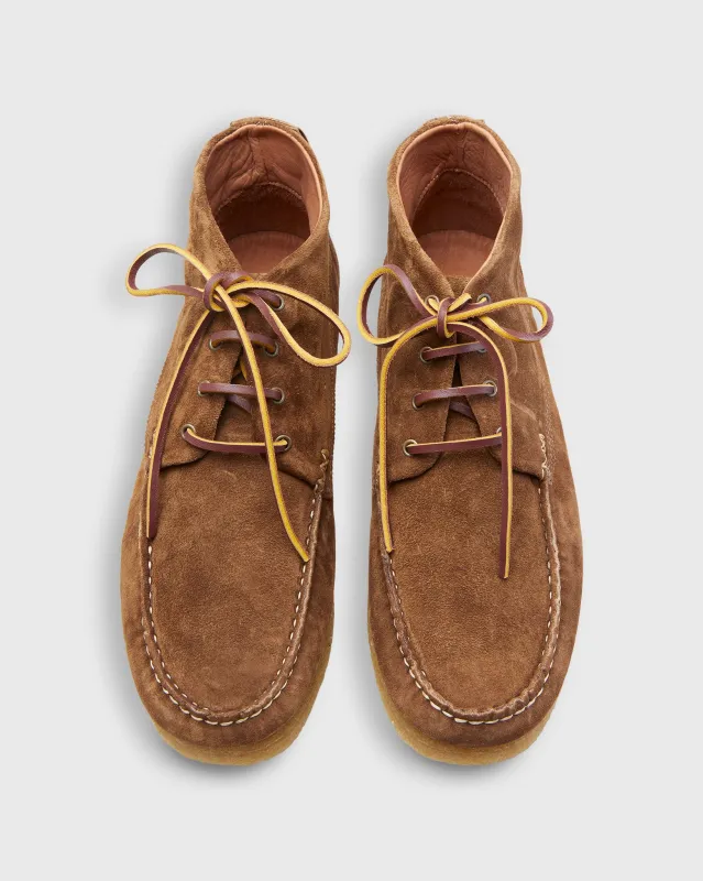 Chukka Crepe Moccasin in Acorn Suede sold by Mashburn