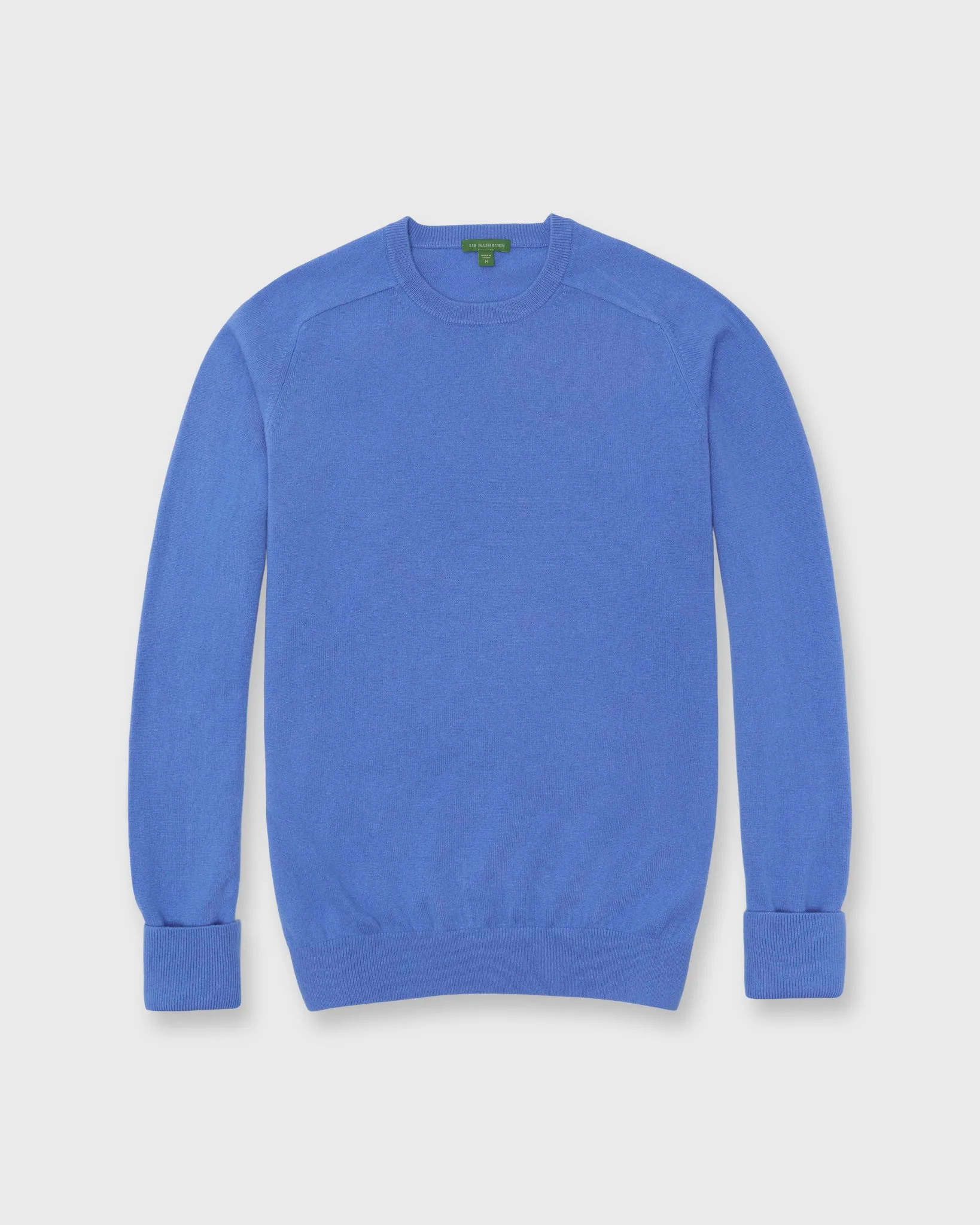 Classic Crewneck Sweater in Ocean Cashmere sold by Mashburn