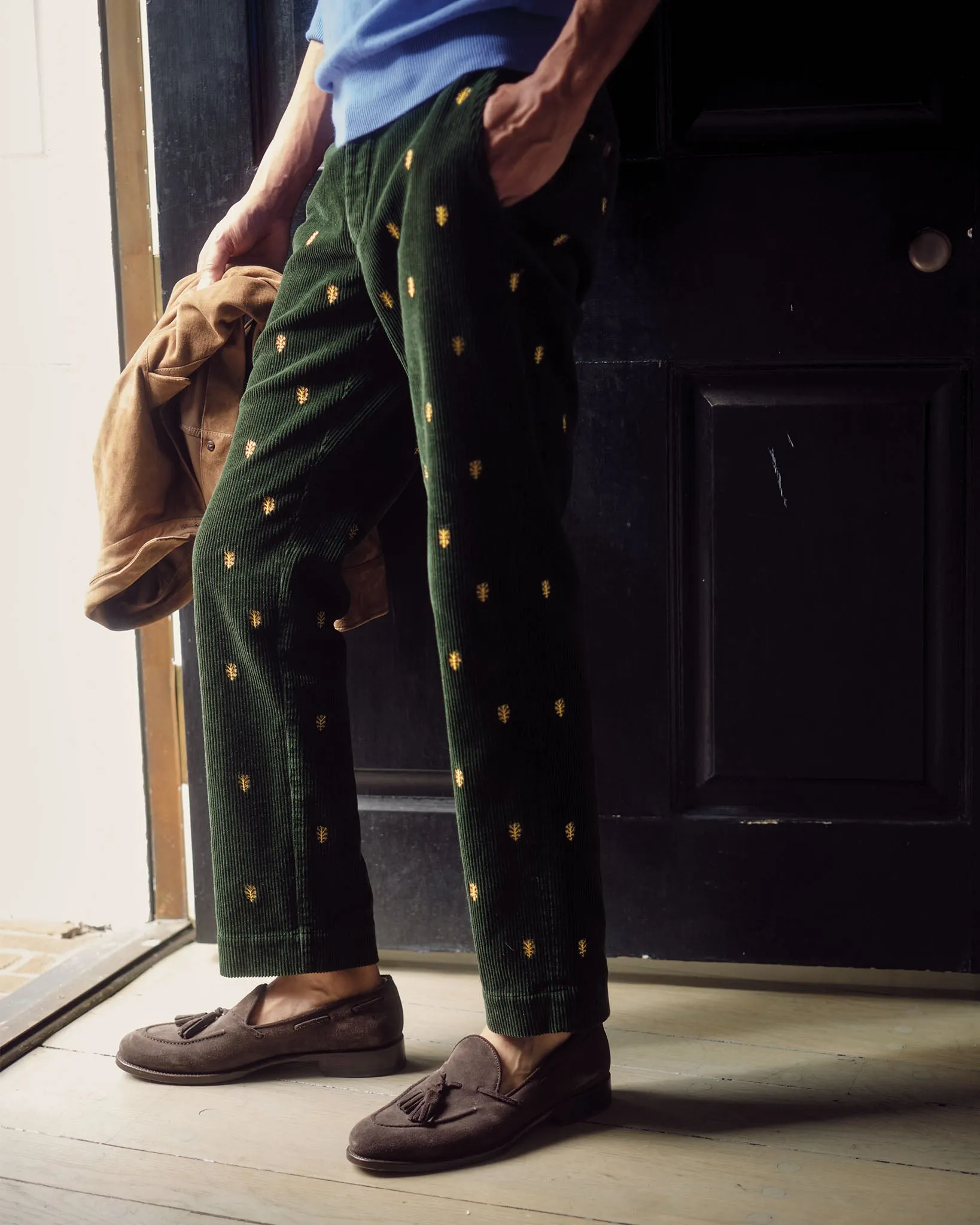 Classic Crewneck Sweater in Ocean Cashmere sold by Mashburn product image thumbnail 3