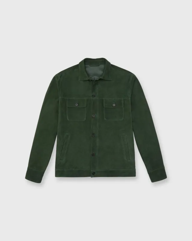 Work Jacket in Pine Suede sold by Mashburn