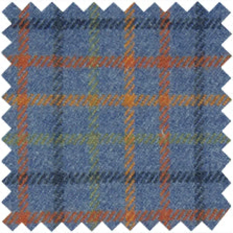 Made-to-Measure Shirt in Blue/Maize/Red Tattersall Flannel made by Sid Mashburn