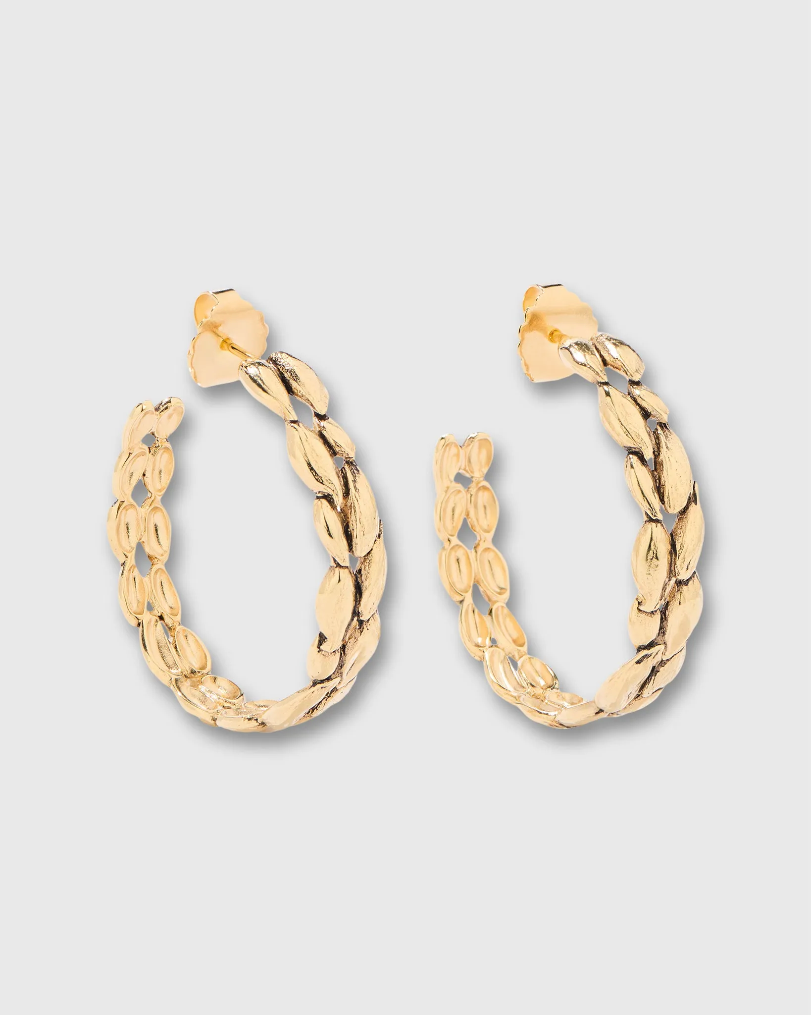 Difenda Hoop Earrings in Gold sold by Mashburn product image thumbnail 3
