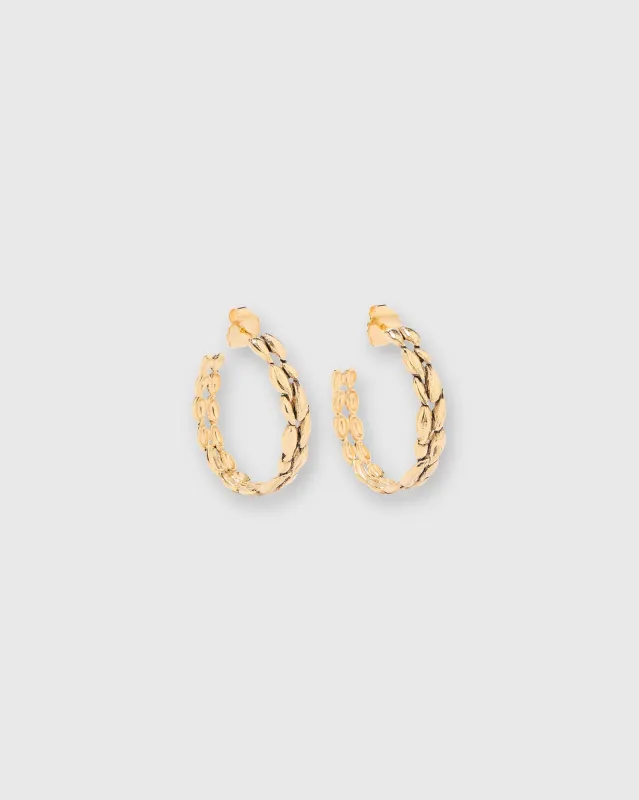 Difenda Hoop Earrings in Gold sold by Mashburn