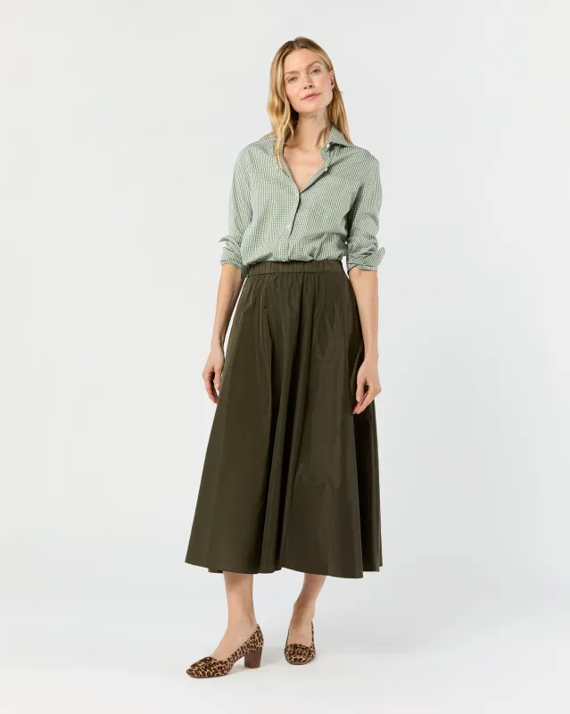 Mia Skirt in Military sold by Mashburn