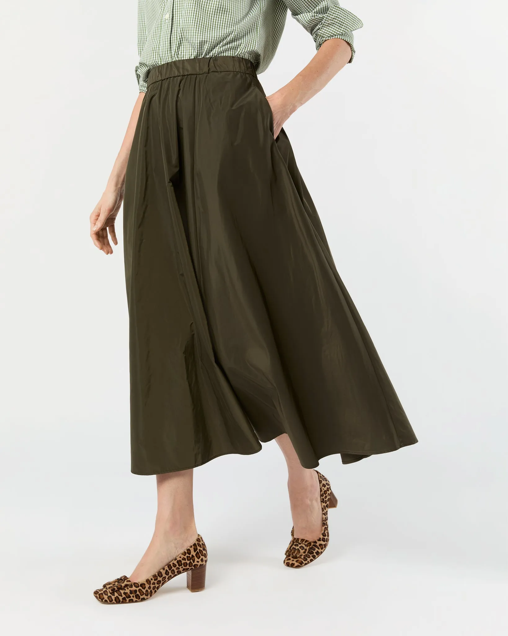 Mia Skirt in Military sold by Mashburn product image thumbnail 2