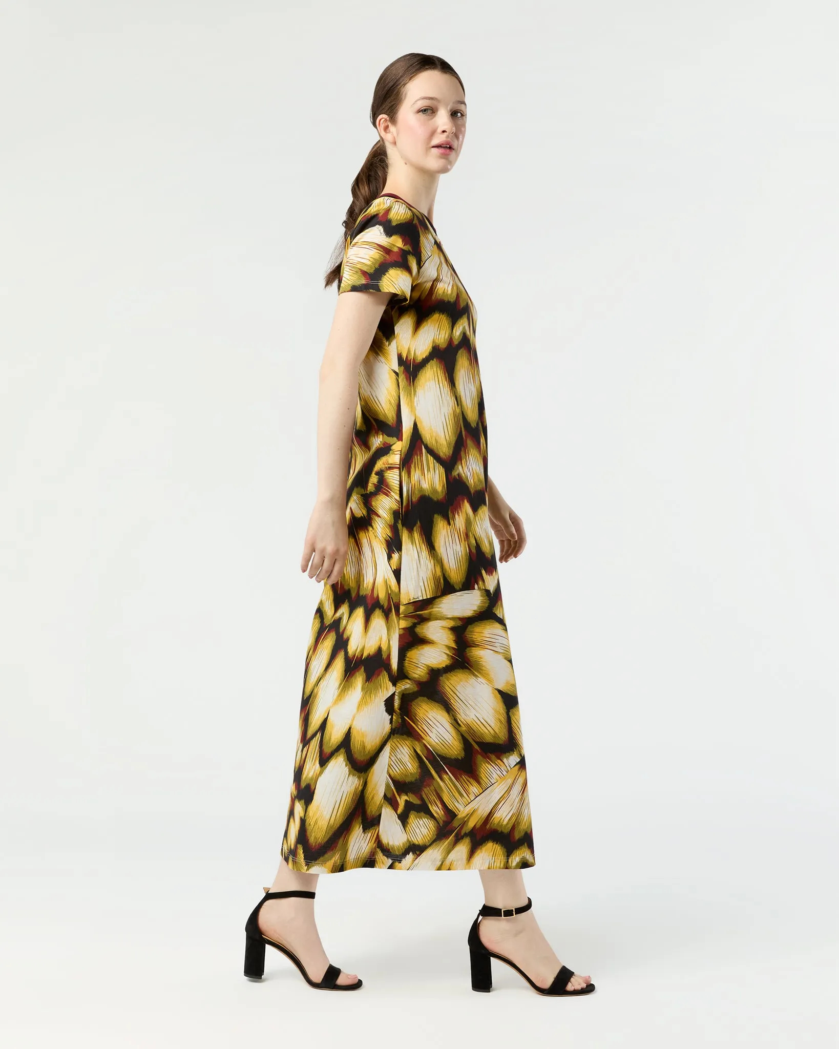 Sporty Swing Dress in Black Monarch Cotton Jersey sold by Mashburn product image thumbnail 4