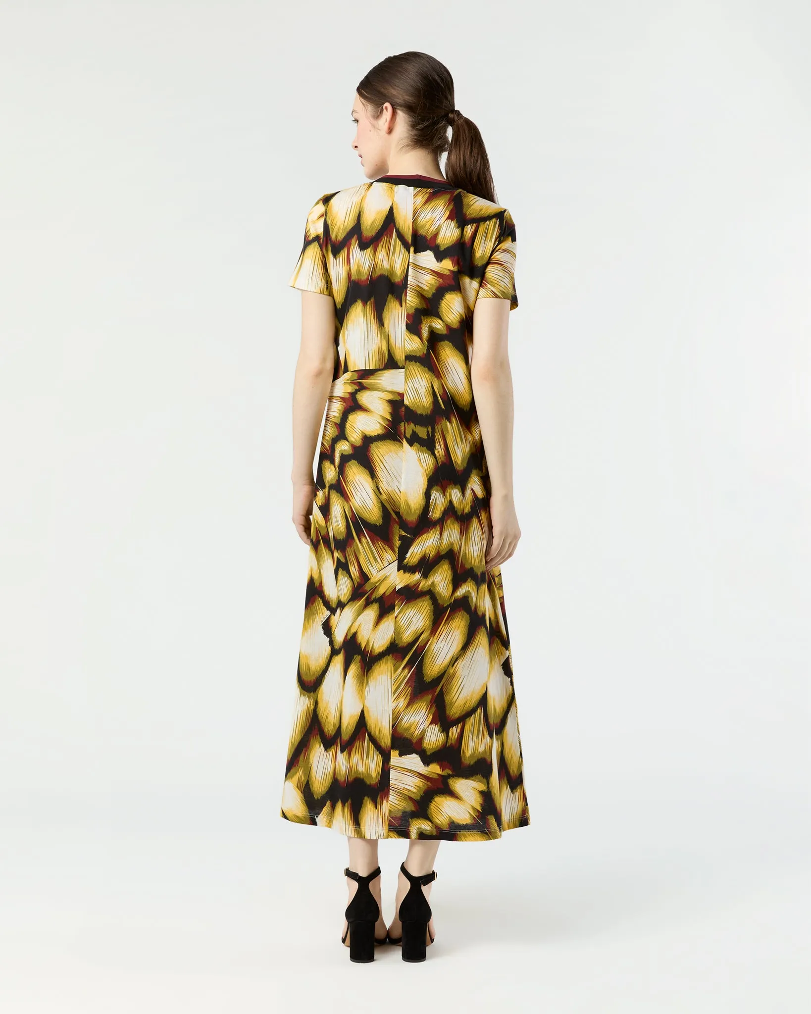 Sporty Swing Dress in Black Monarch Cotton Jersey sold by Mashburn product image thumbnail 5