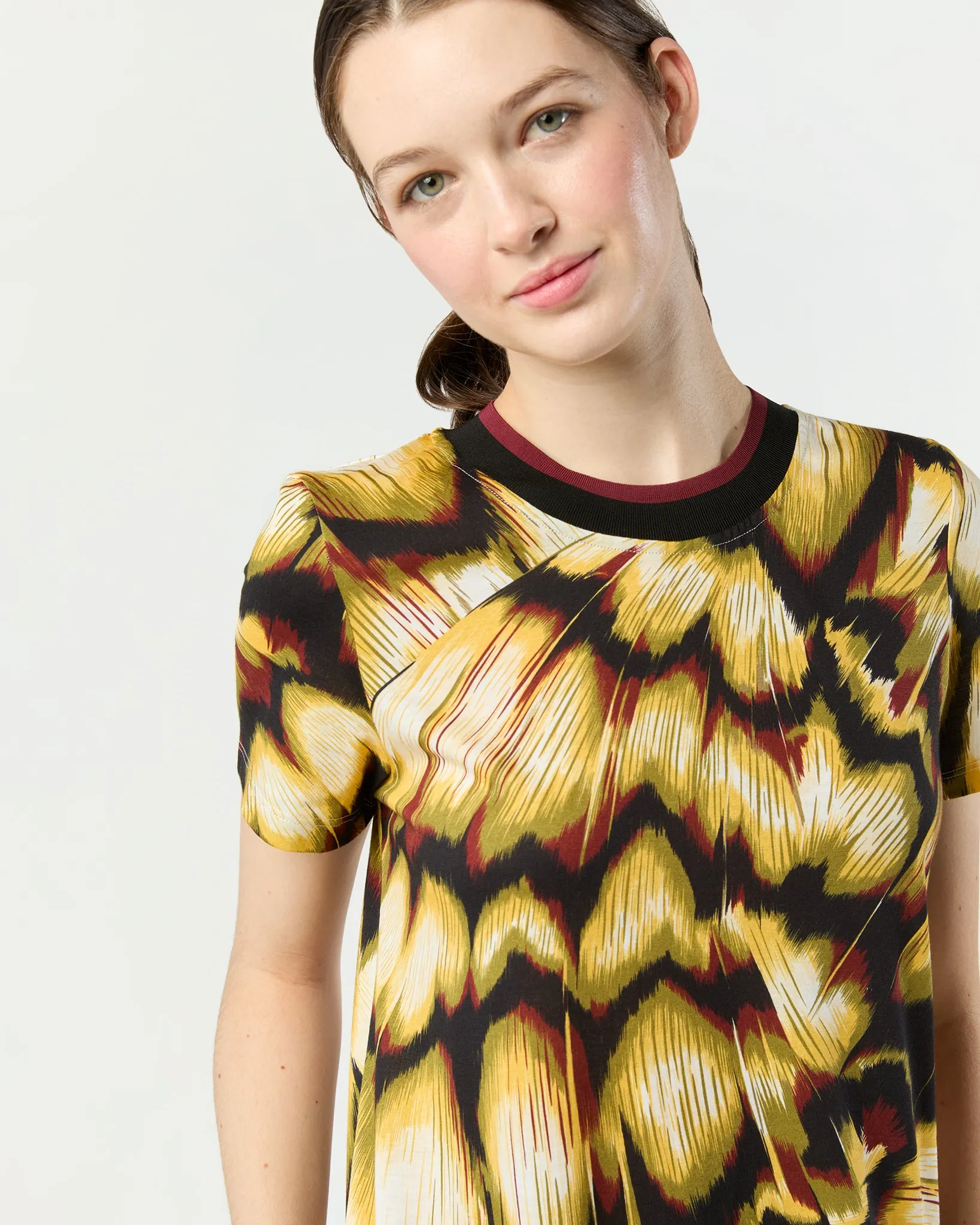 Sporty Swing Dress in Black Monarch Cotton Jersey sold by Mashburn product image thumbnail 2