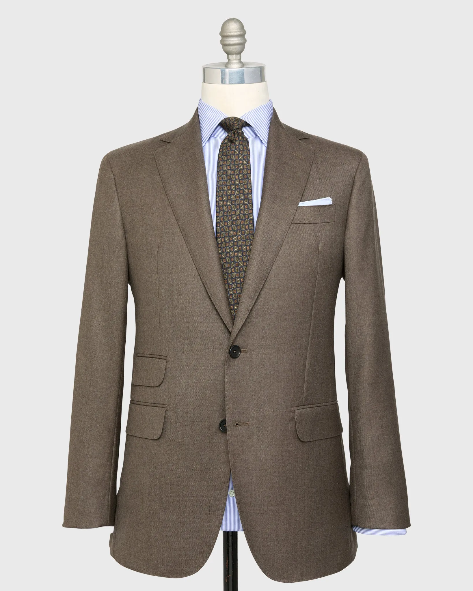 Kincaid No. 2 Suit in Chocolate Twill sold by Mashburn
