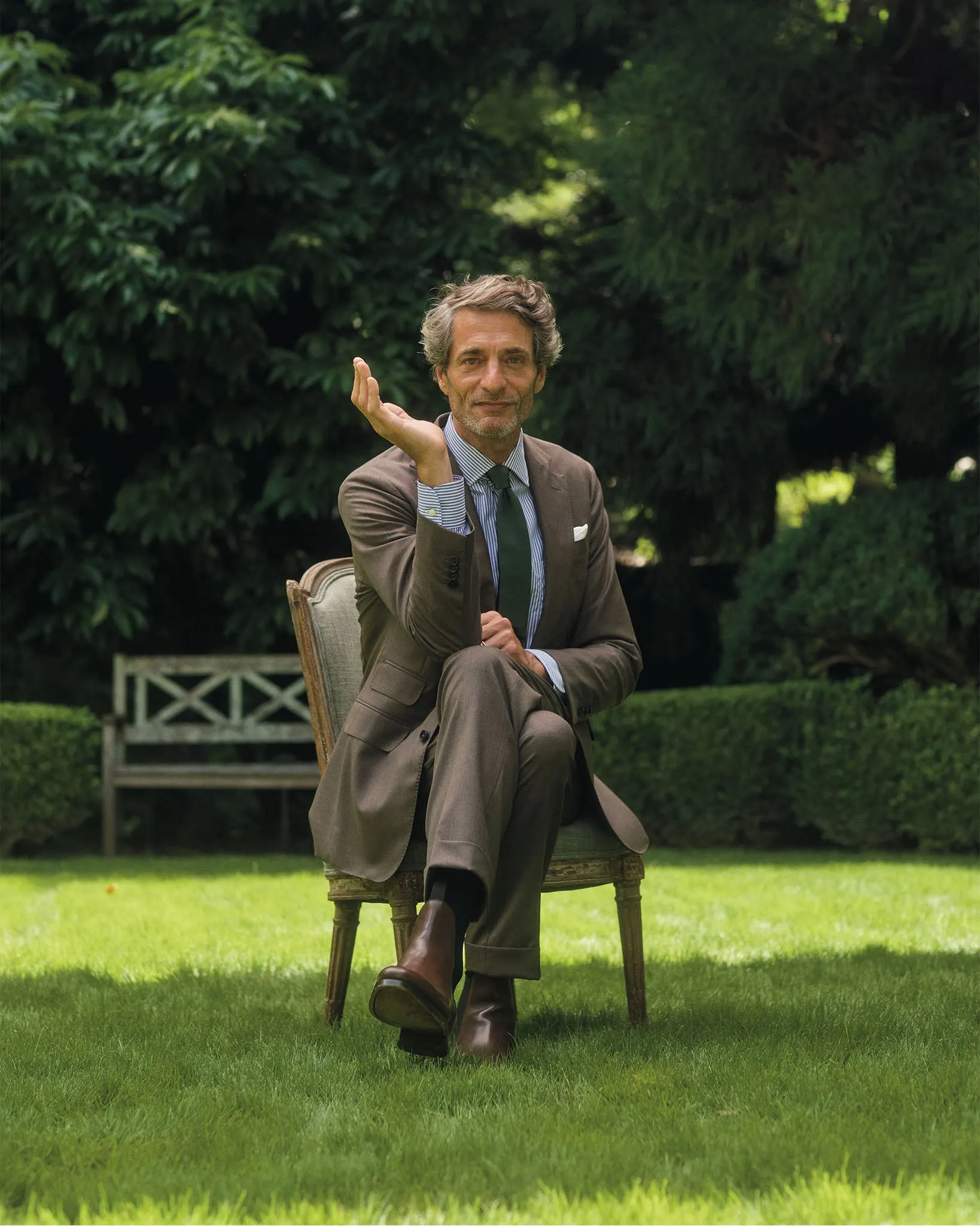 Kincaid No. 2 Suit in Chocolate Twill sold by Mashburn product image thumbnail 2