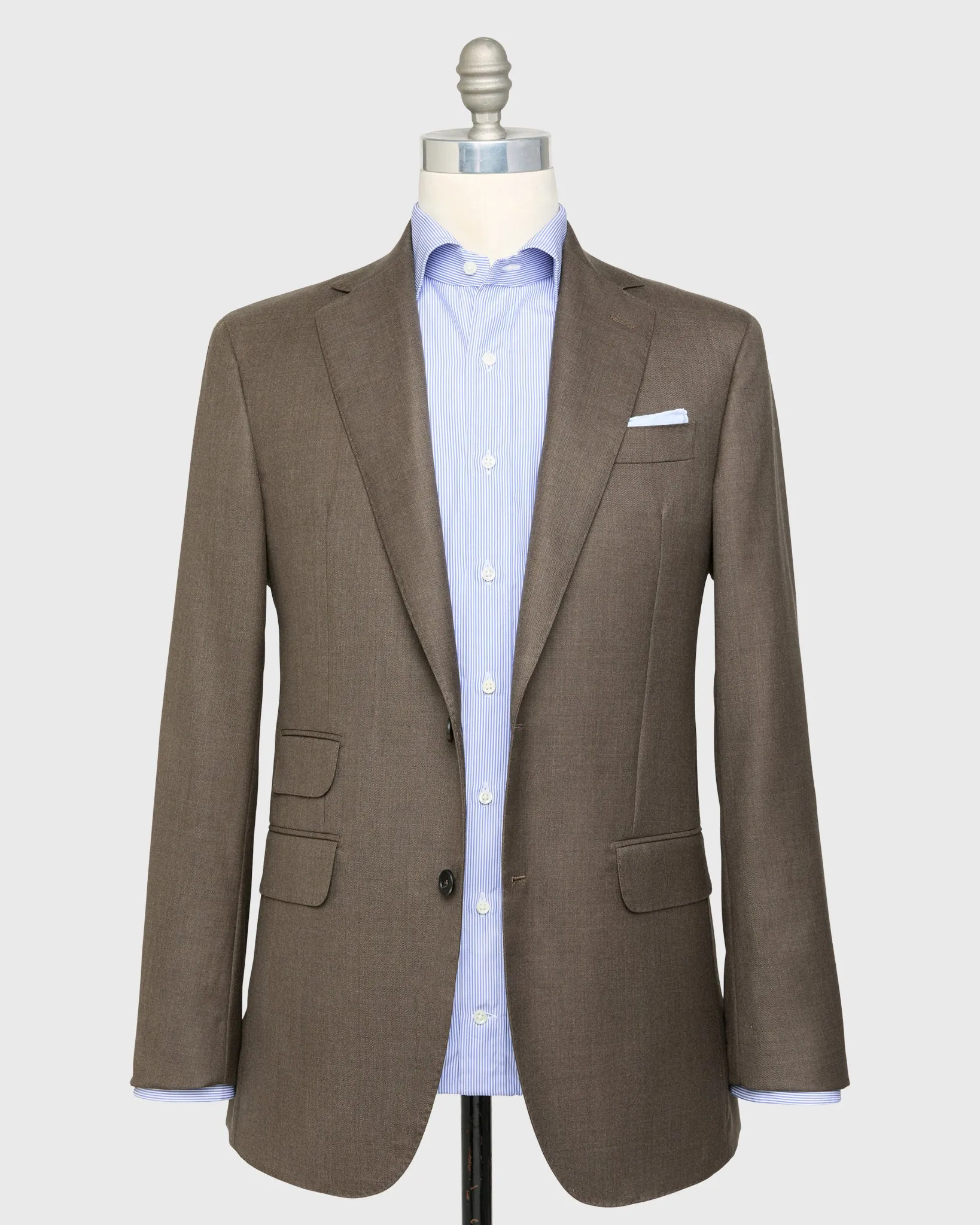 Kincaid No. 2 Suit in Chocolate Twill sold by Mashburn product image thumbnail 4