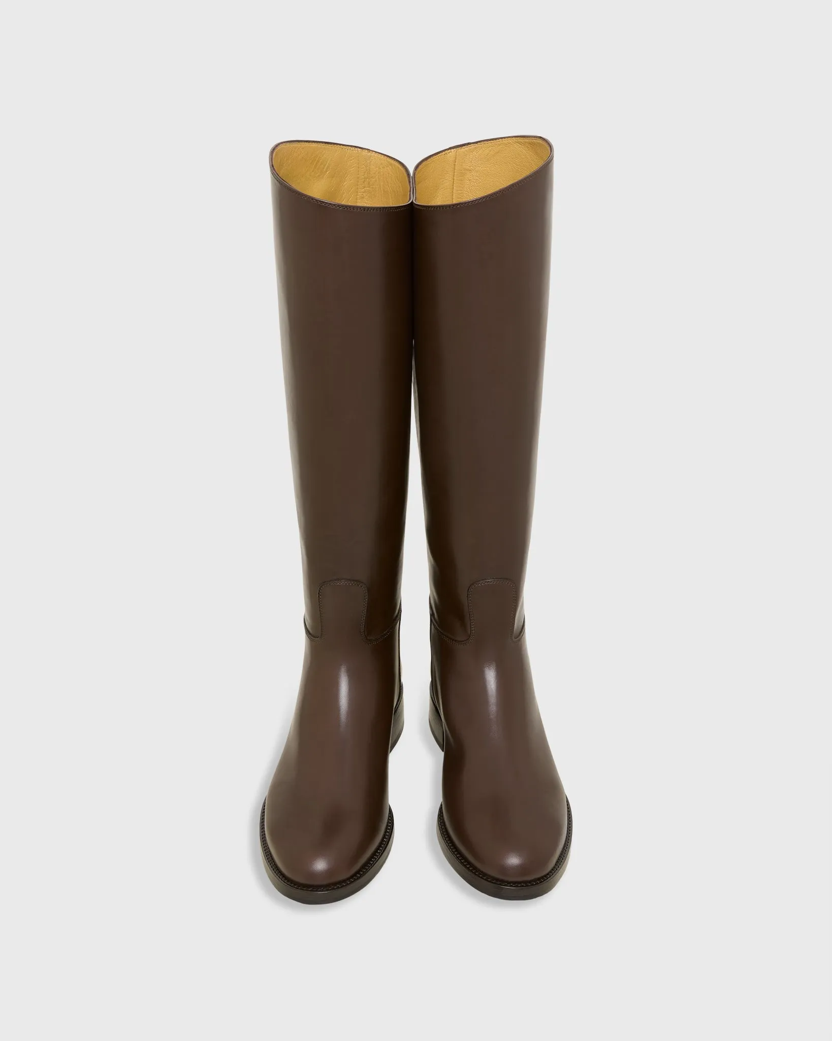 Pull-On Riding Boot in Dark Brown Leather sold by Mashburn product image thumbnail 2