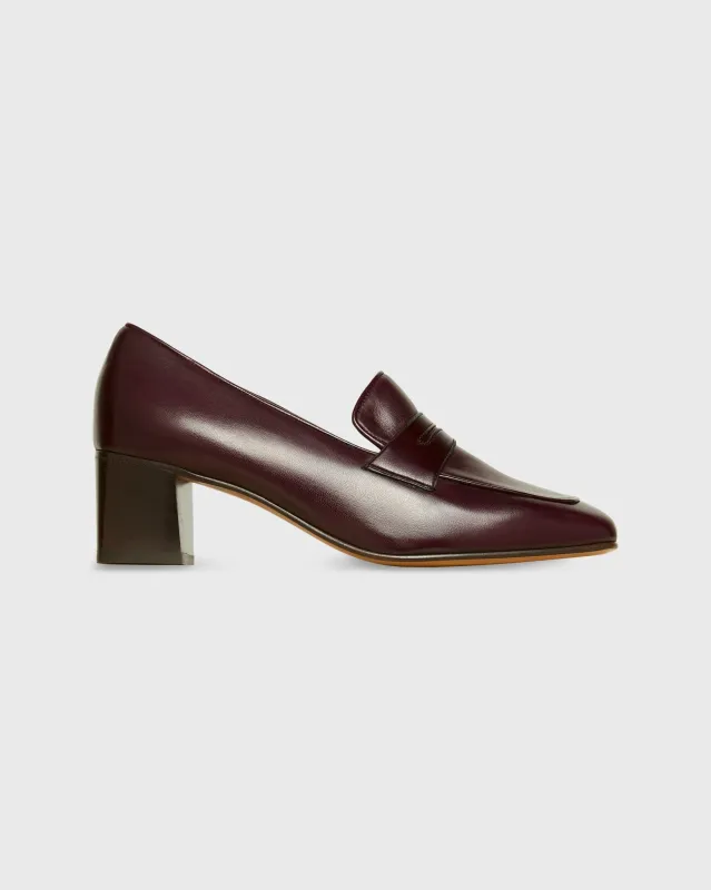Loafer Heel in Mahogany Leather sold by Mashburn