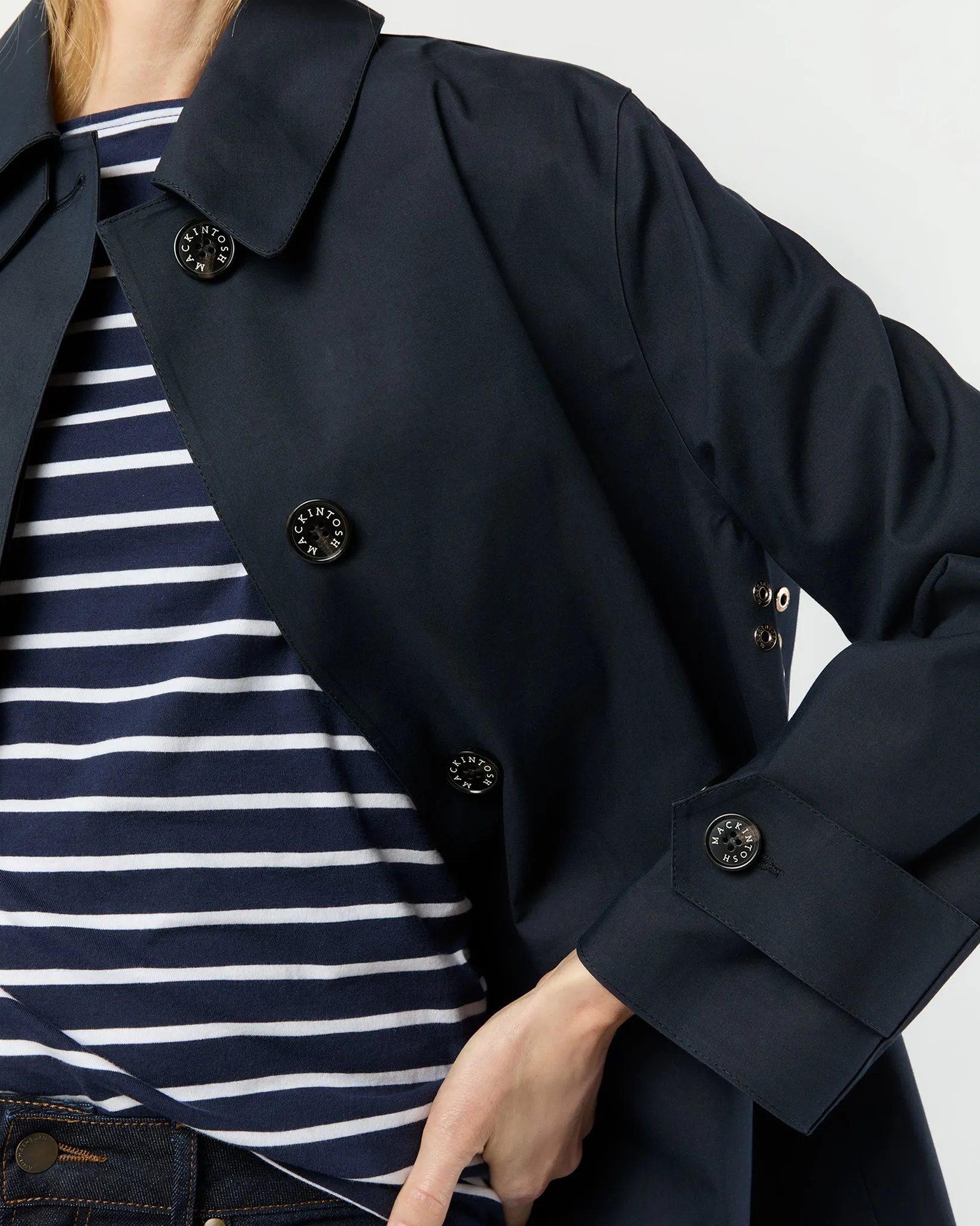 Banton Coat in Navy sold by Mashburn product image thumbnail 2
