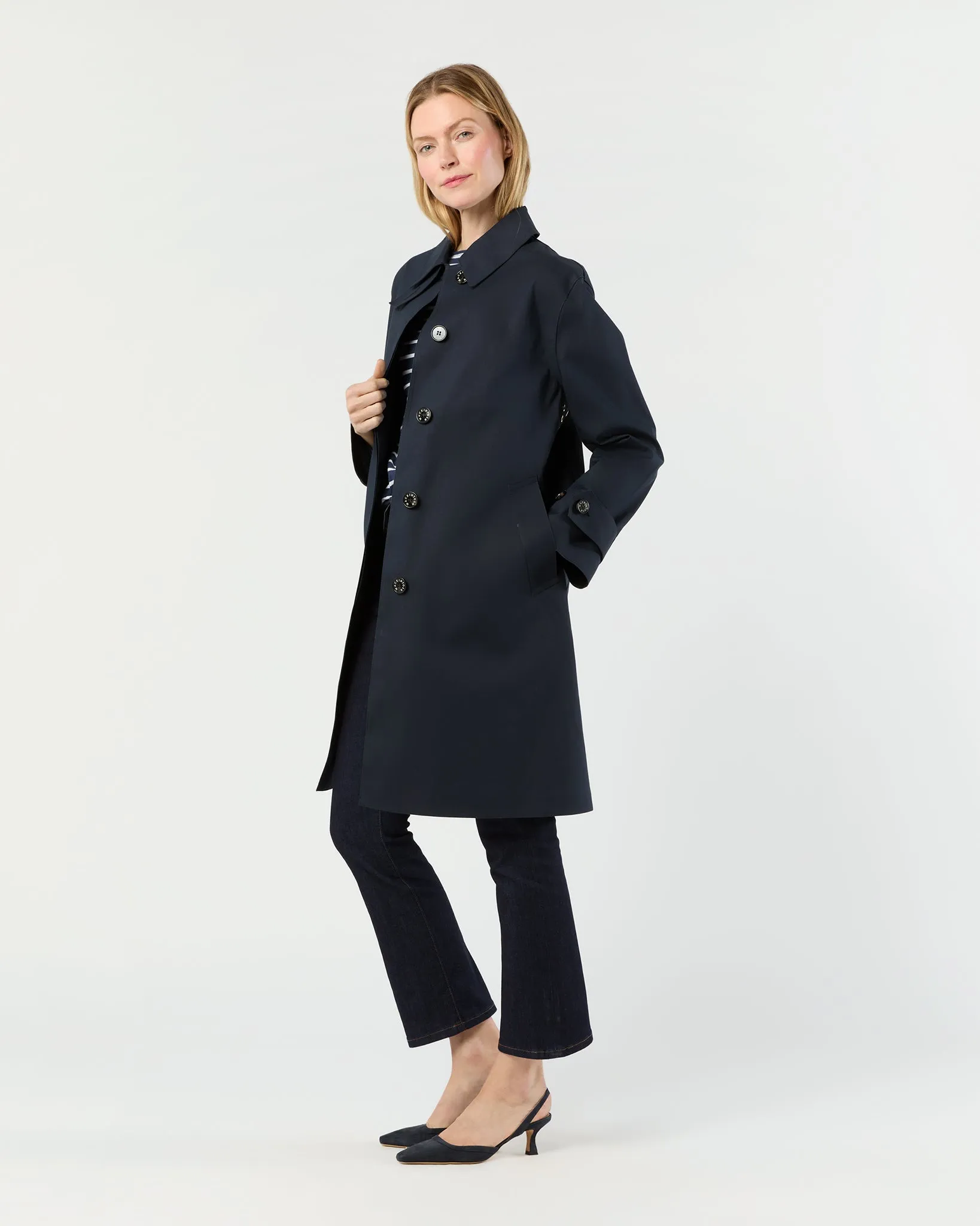 Banton Coat in Navy sold by Mashburn product image thumbnail 3